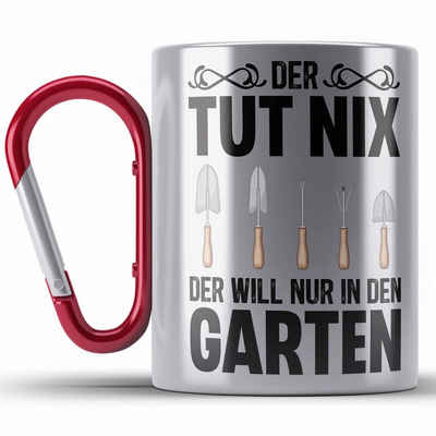 Trendation Thermotasse Der Tut Nix Gärtner Edelstahl Tasse mit Spruch Garten Hobbygärtner Ges