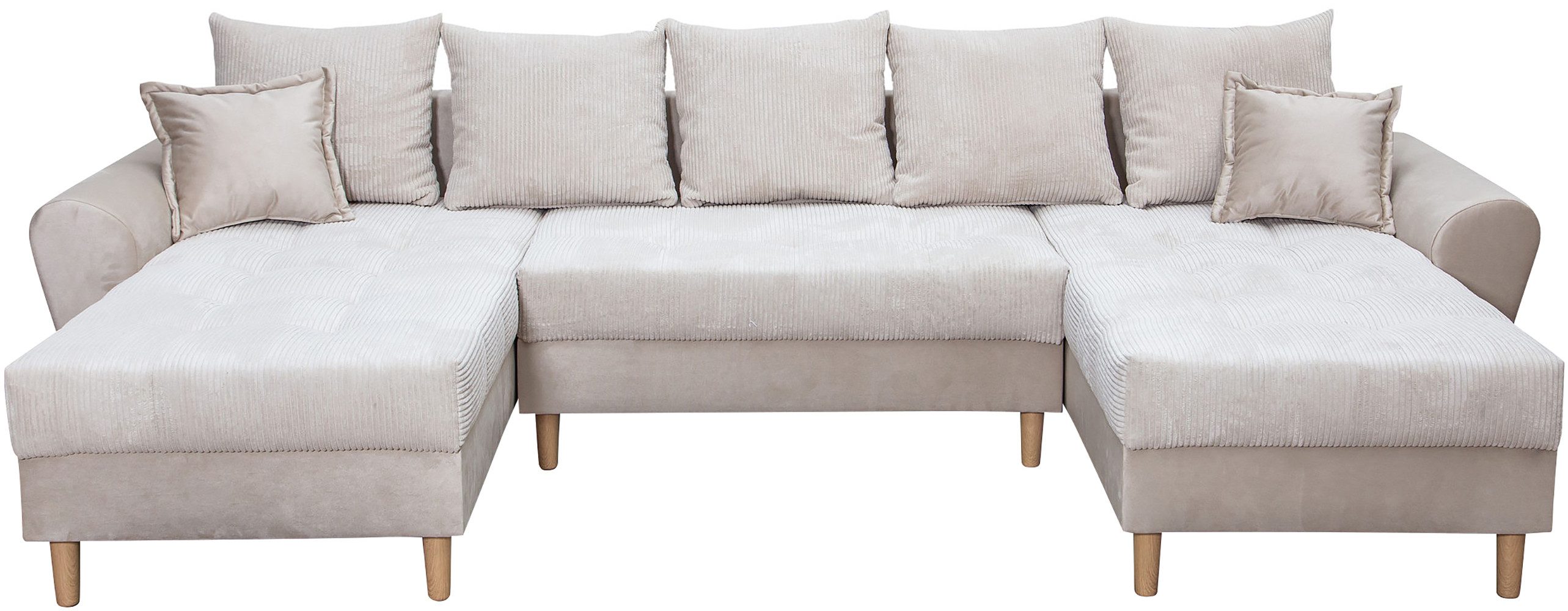 COLLECTION AB Wohnlandschaft "Raisa U-Form", mit Federkern, Kissen und Step günstig online kaufen