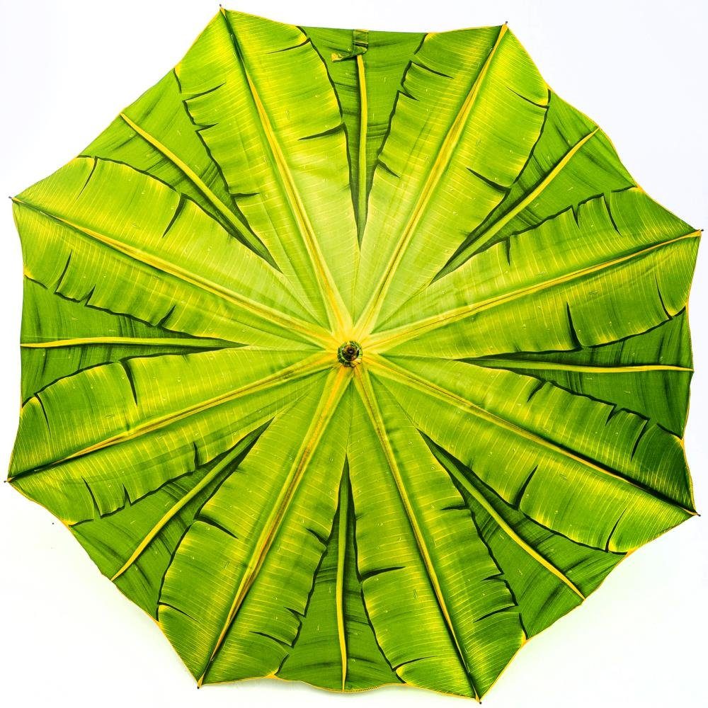 Luckyweather not just any other day Stockregenschirm Regenschirm Motiv PALME Holzstock