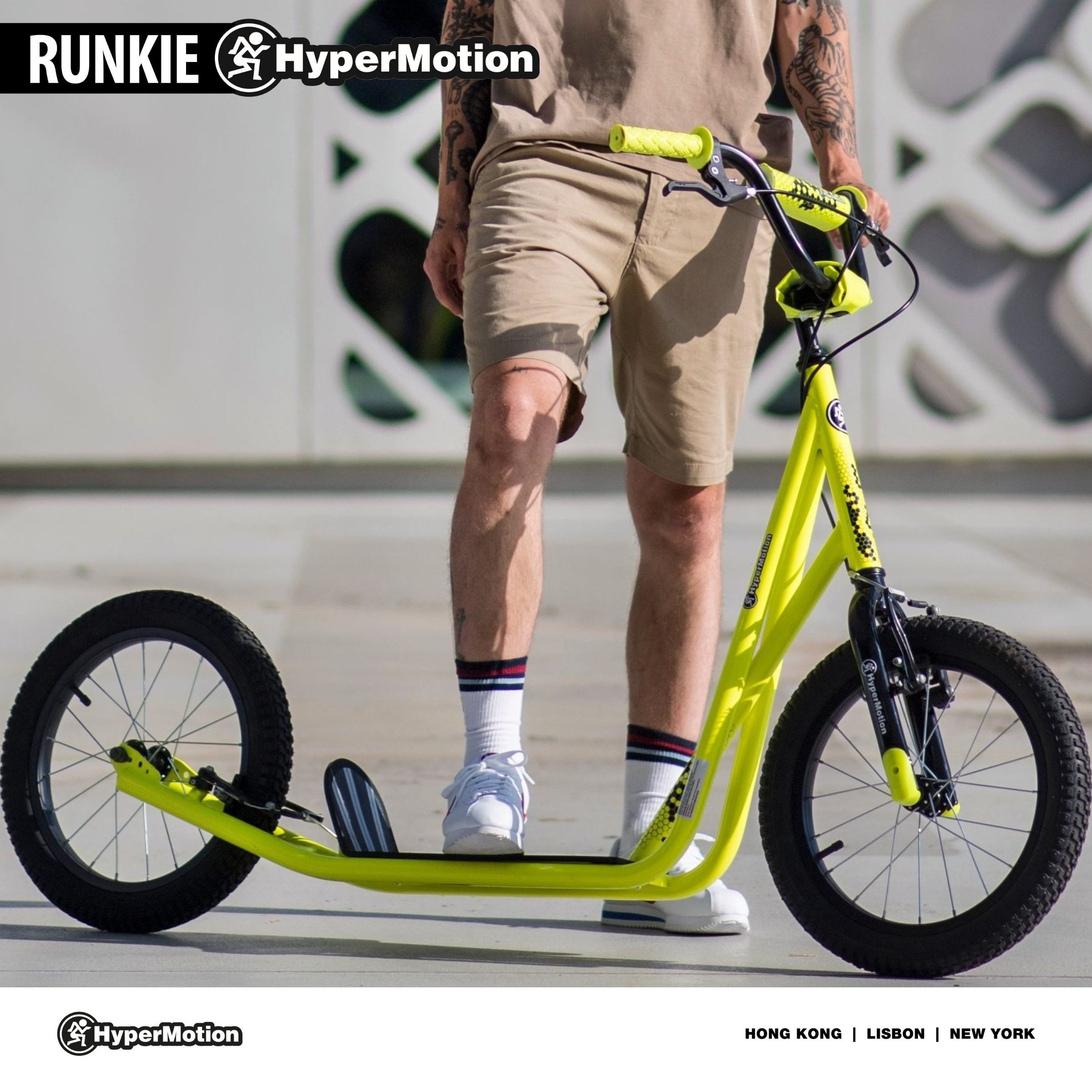 HyperMotion Scooter HyperMotion City Scooter mit Luftreifen 16 Zoll, 15KM