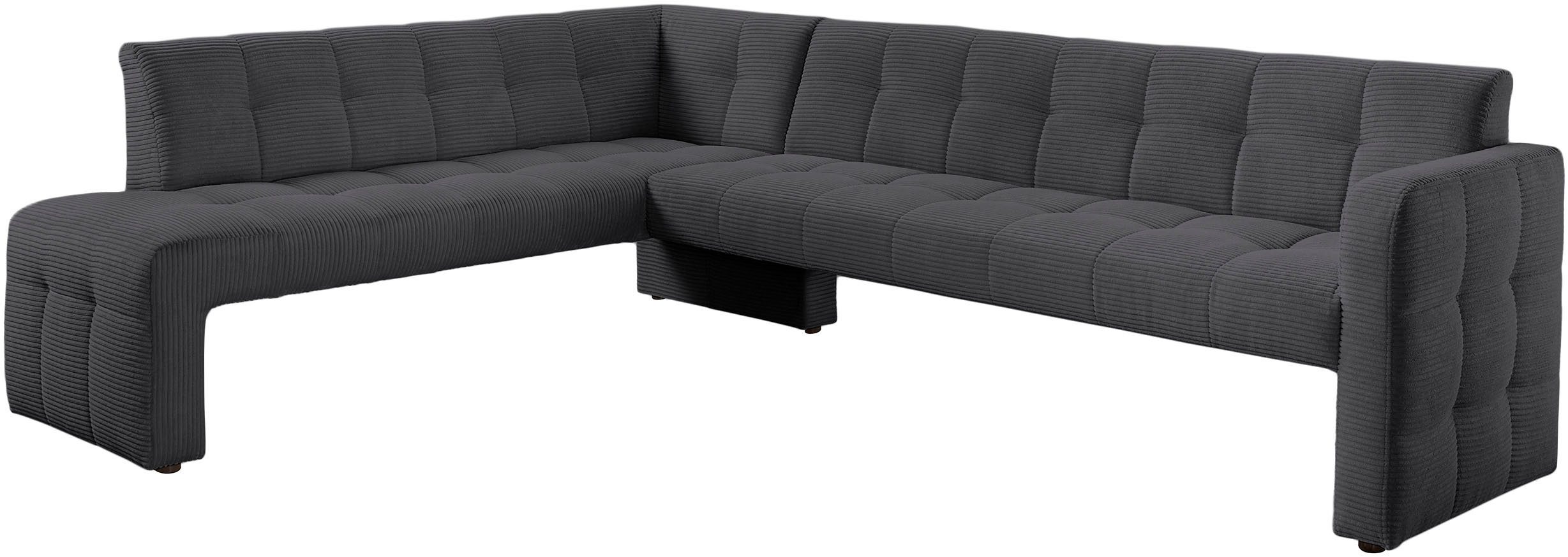 exxpo - sofa fashion Essbank Barista, bequem und elegant, hohe Bodenfreiheit, Eckbank Barista bequem und elegant, hochwertige Detailverarbeitung