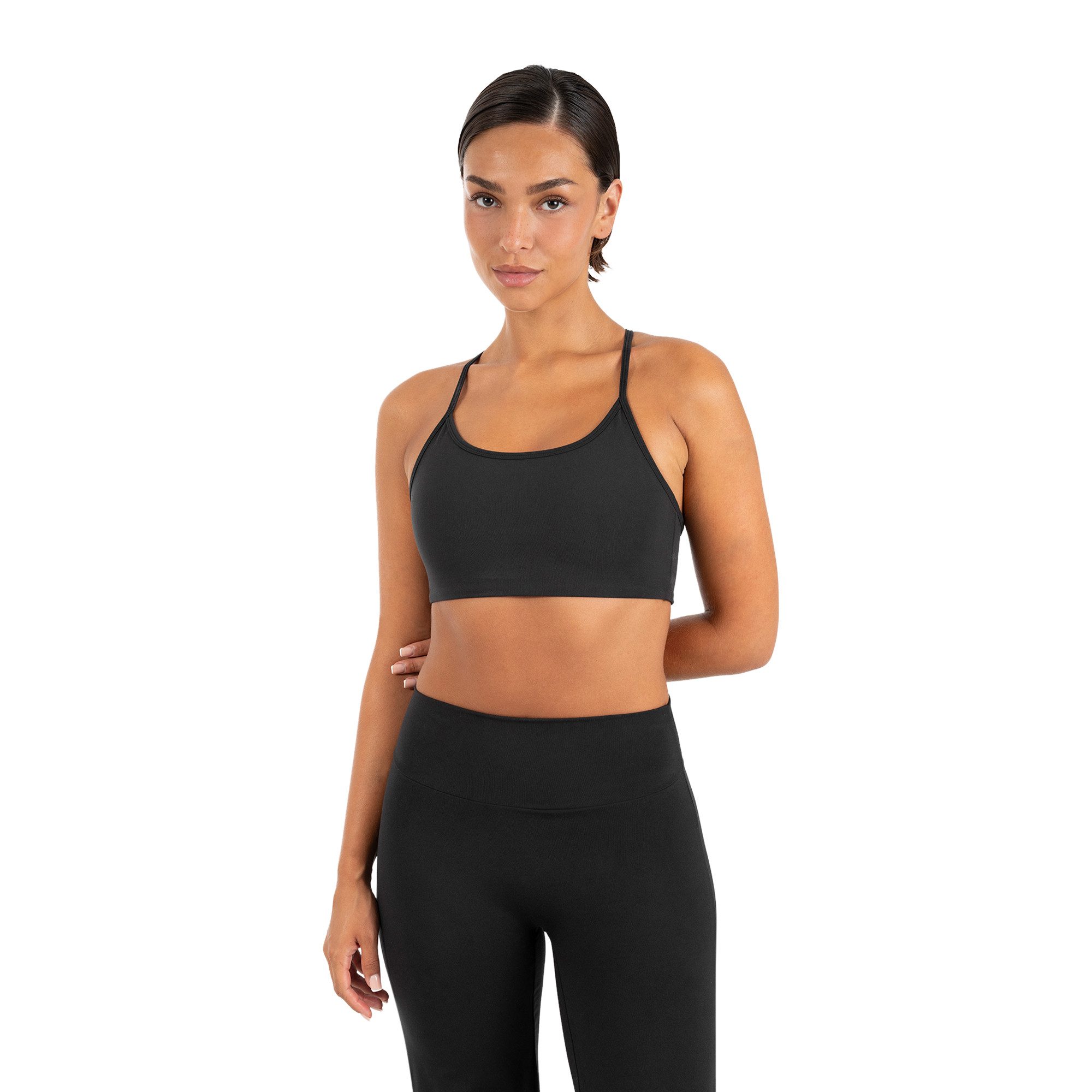 Smilodox Sport-BH Suvi Damen, Bustier, Slim Fit, Fitness Top, Performance Rundhals, Stretch Support, Performance Material, Gym, Yoga