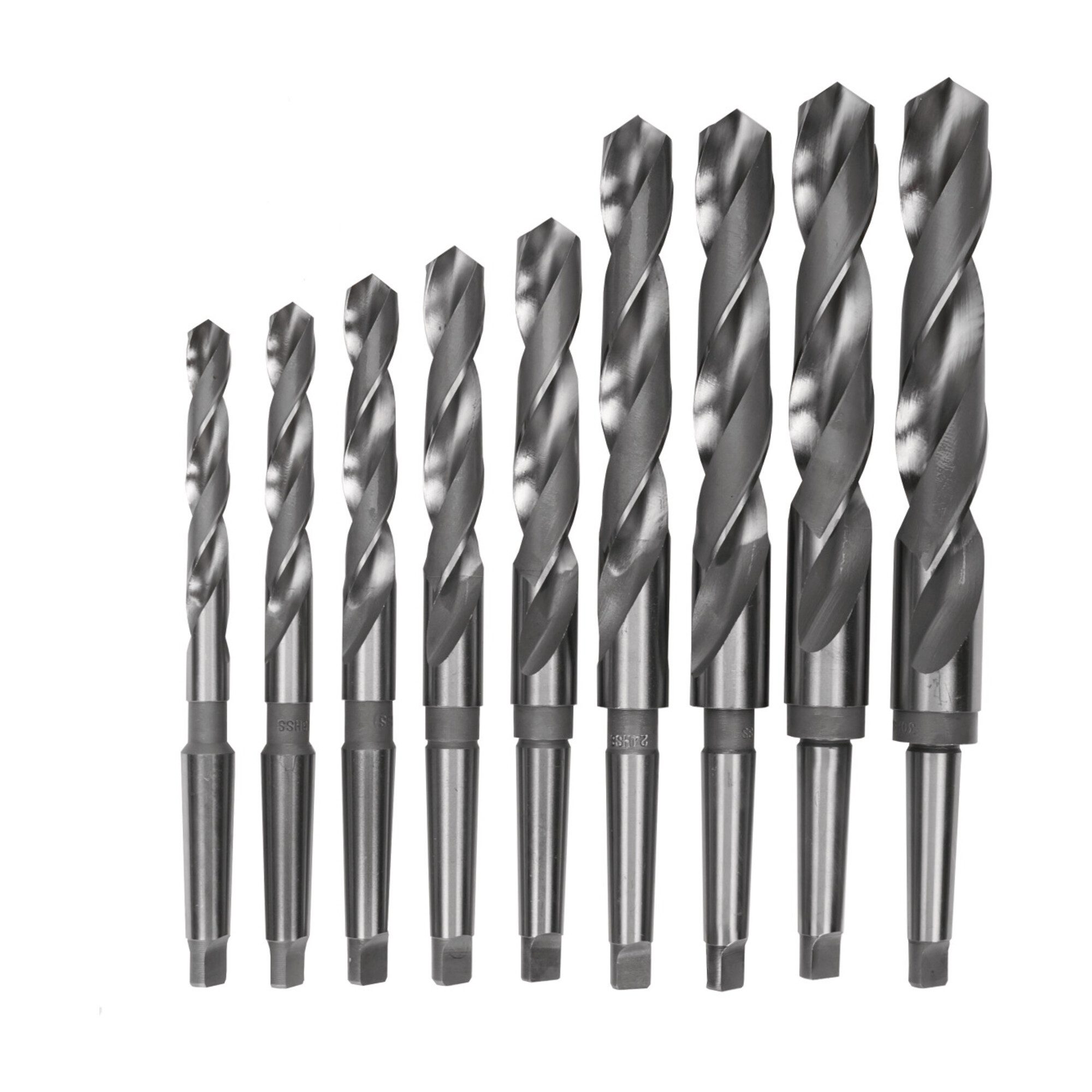 Optimum Holzbohrer Optimum Spiralbohrer HSS MK3 9tlg. 14,5 - 30 mm