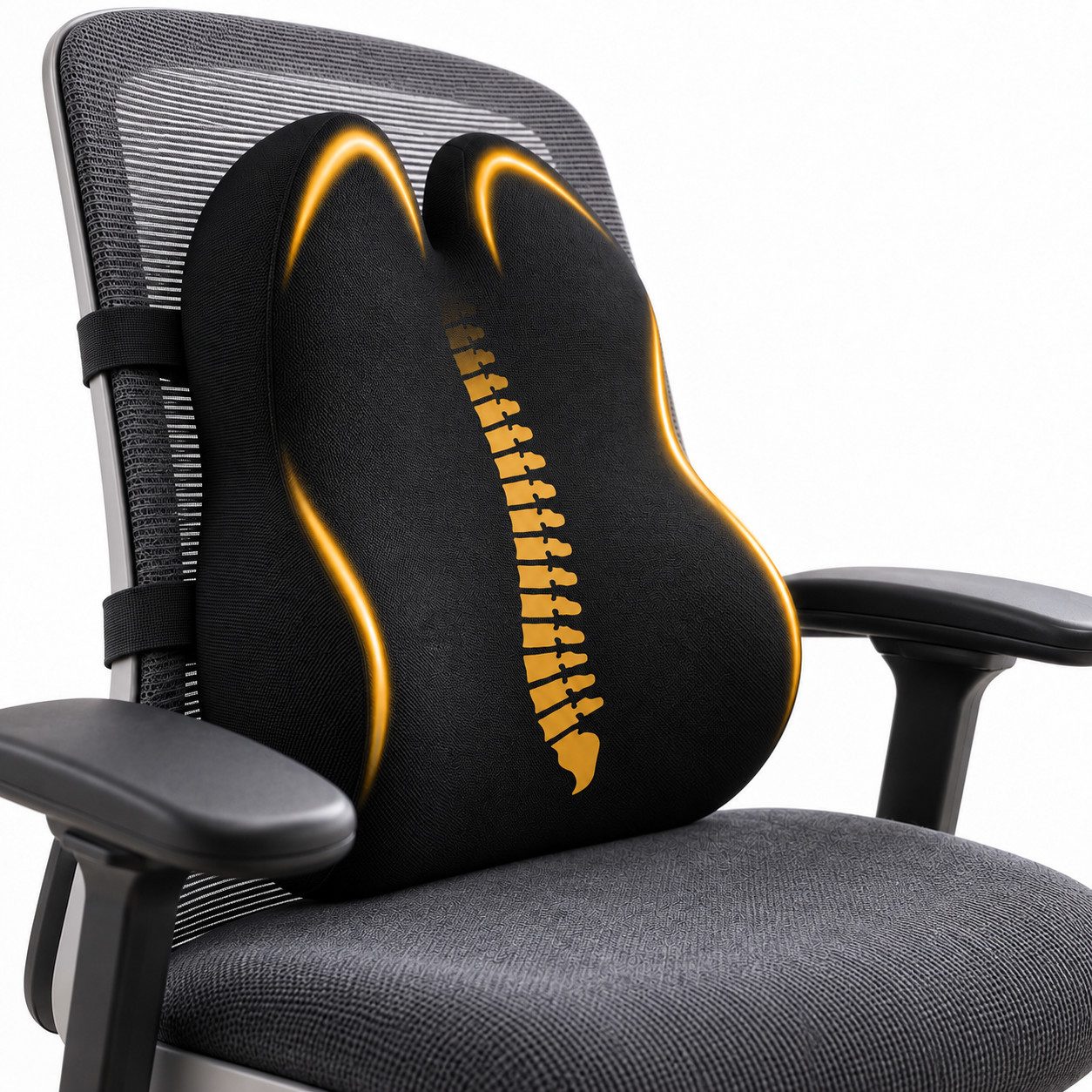 ProtoArc Sitzkissen Ergonomisches Sitzkissen, 10 cm Memory Foam für Büro & Auto, Lendenkissen Memory Foam ergonomisch für Büro & Auto