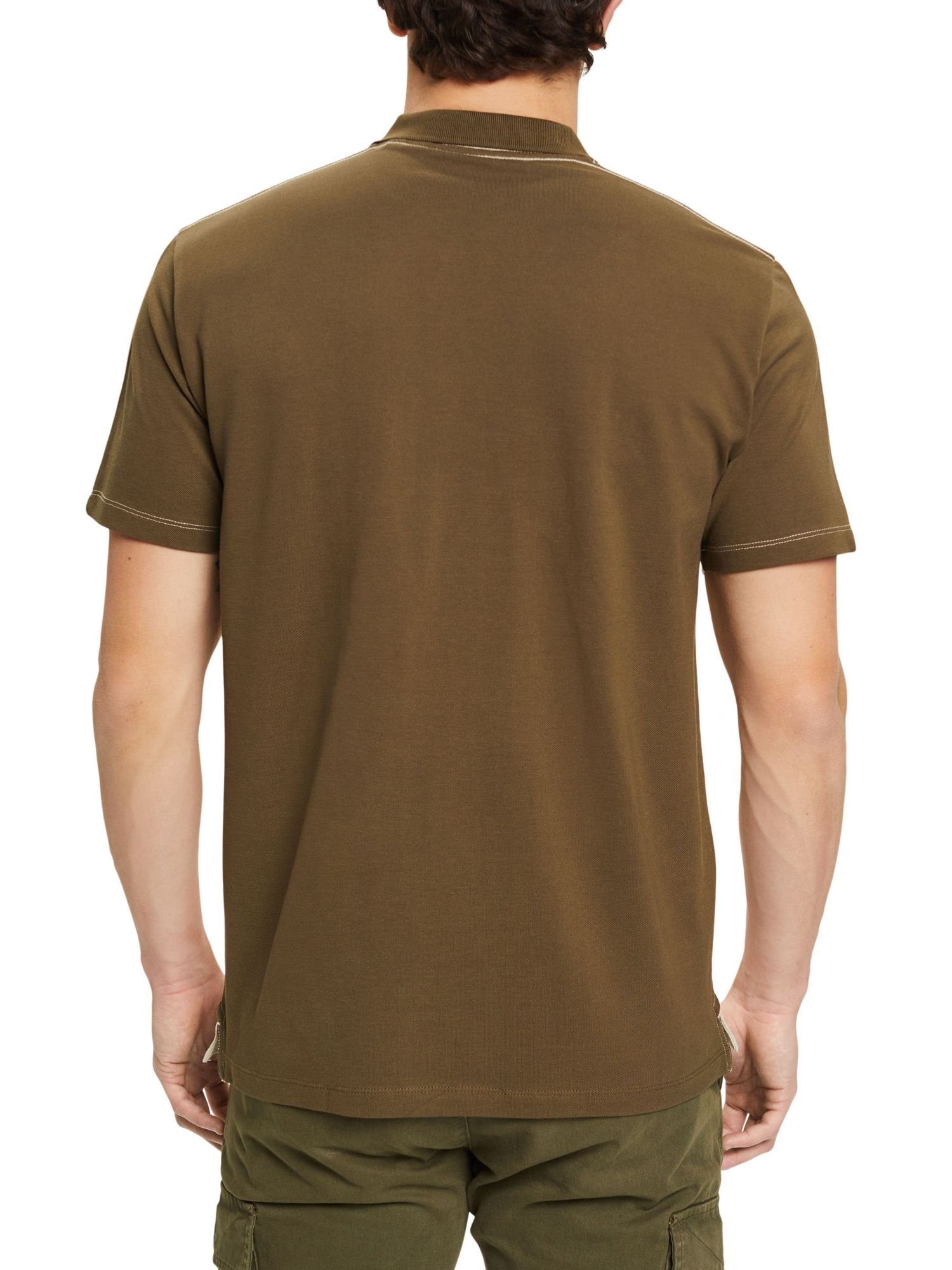 edc Poloshirt Esprit Zweifarbiges TAUPE LIGHT by Poloshirt