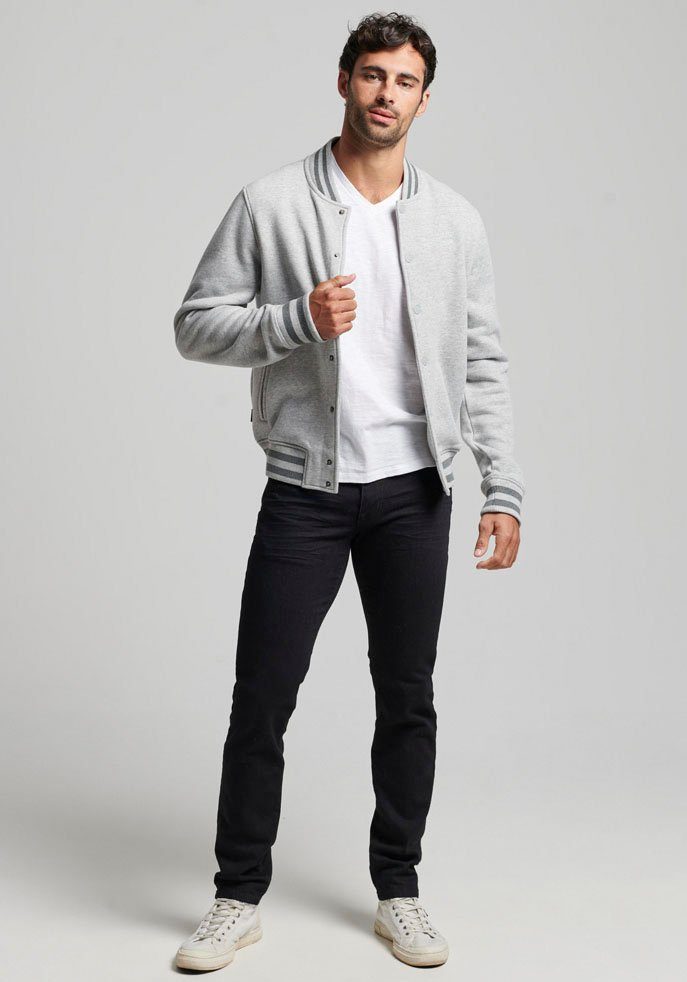 Sweatjacke Superdry BOMBER SD-VLE athletic grey JERSEY