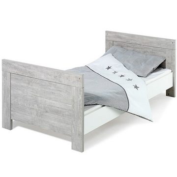 möbel-direkt.de Babyzimmer-Komplettset Nordic Driftwood, (Komplett Set, 5-St., Kleiderschrank + Babybett + Lattenrost + Umbauseiten + Wickelkommode), Schübe mit Selbsteinzug, Türen mit Soft Close