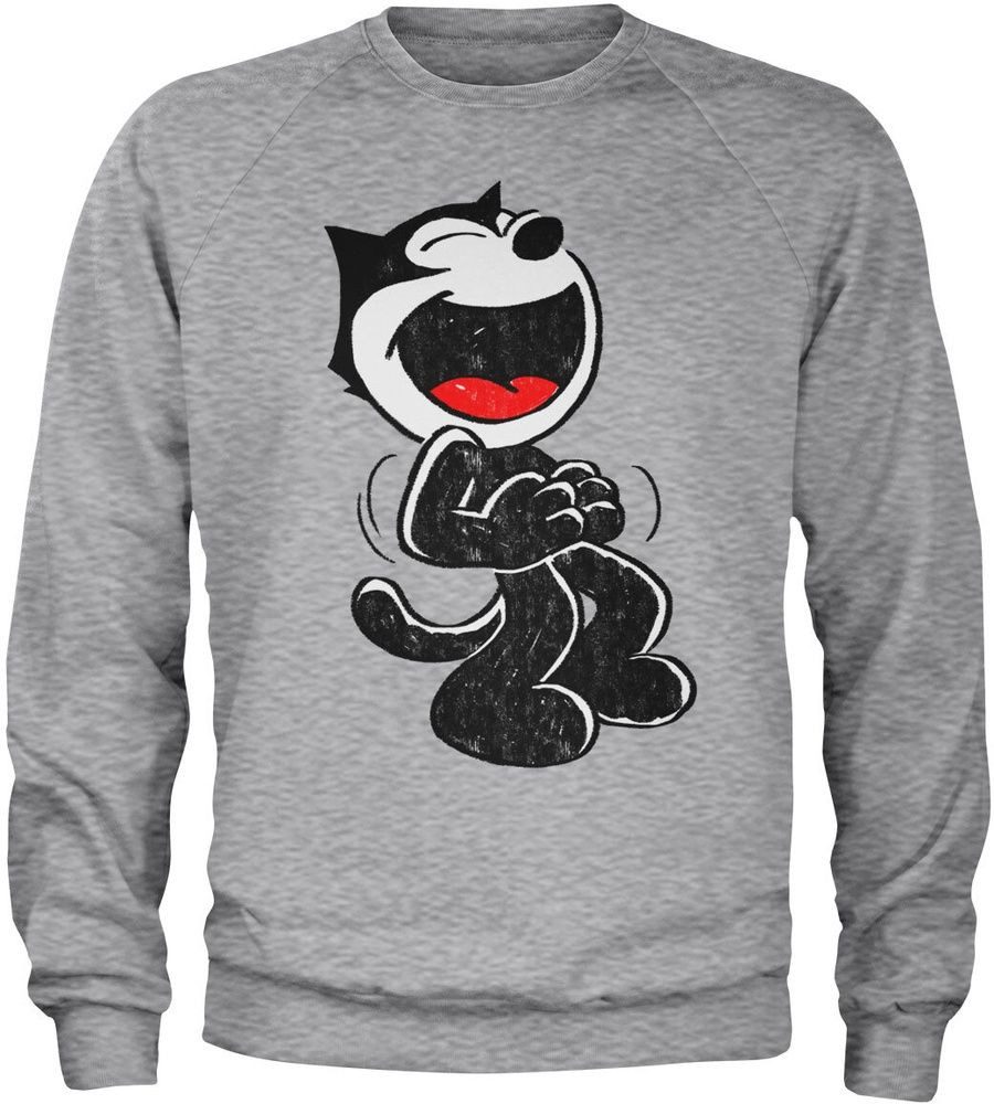 Felix the Cat Rundhalspullover Hand Drawn Sweatshirt