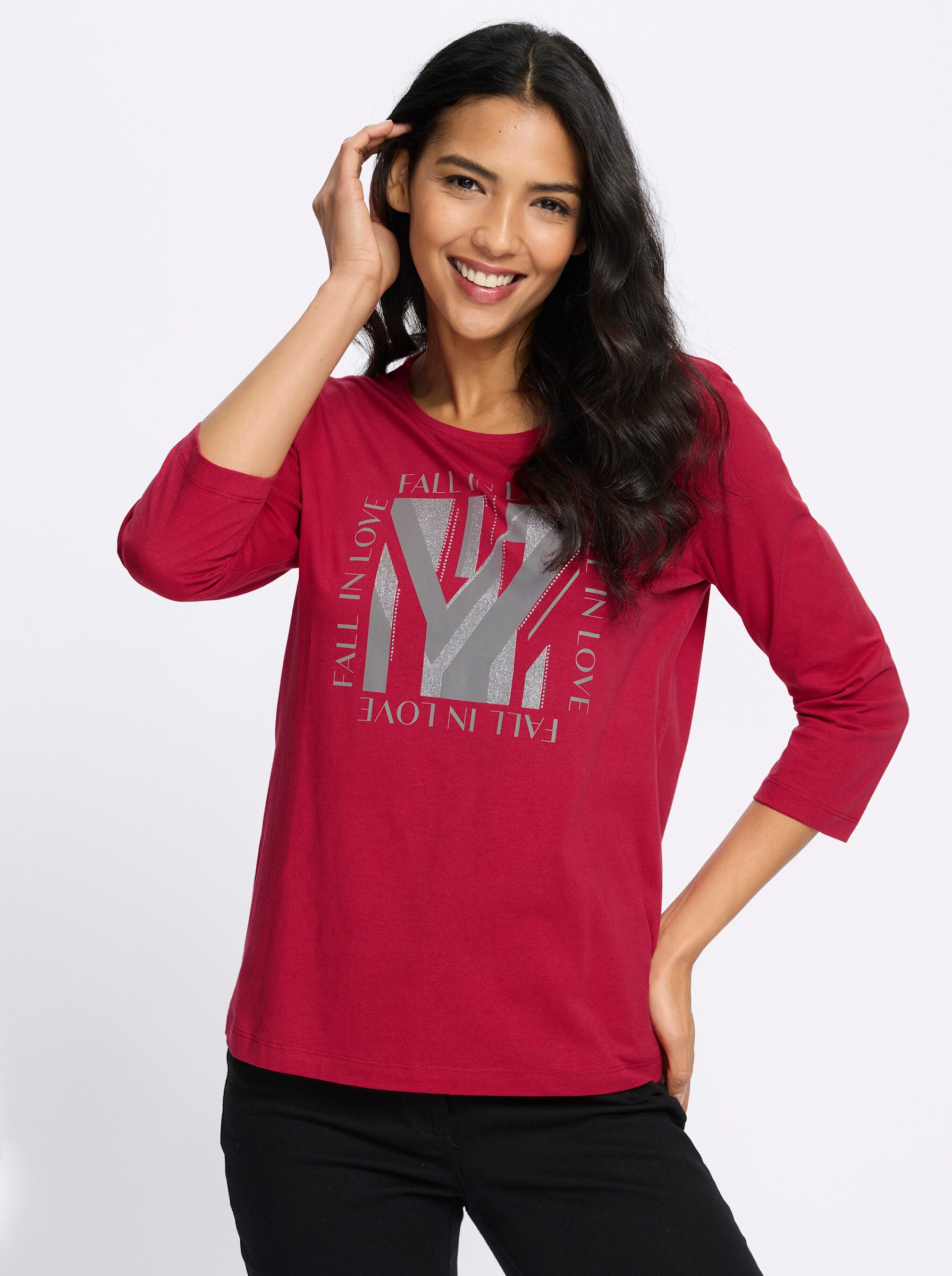 Sieh an! T-Shirt 3/4-Arm-Shirt 3/4-Arm günstig online kaufen