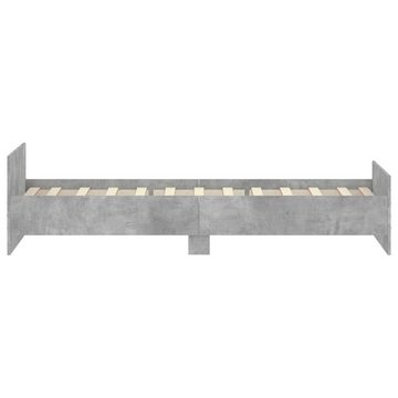 furnicato Bett Bettgestell Betongrau 90x190 cm Holzwerkstoff