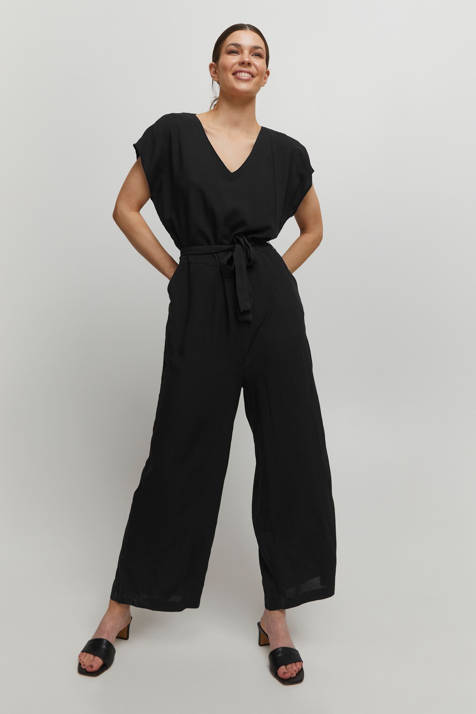 -20811294 JUMPSUIT Black (200451) b.young 2 Overall BYMMJOELLA