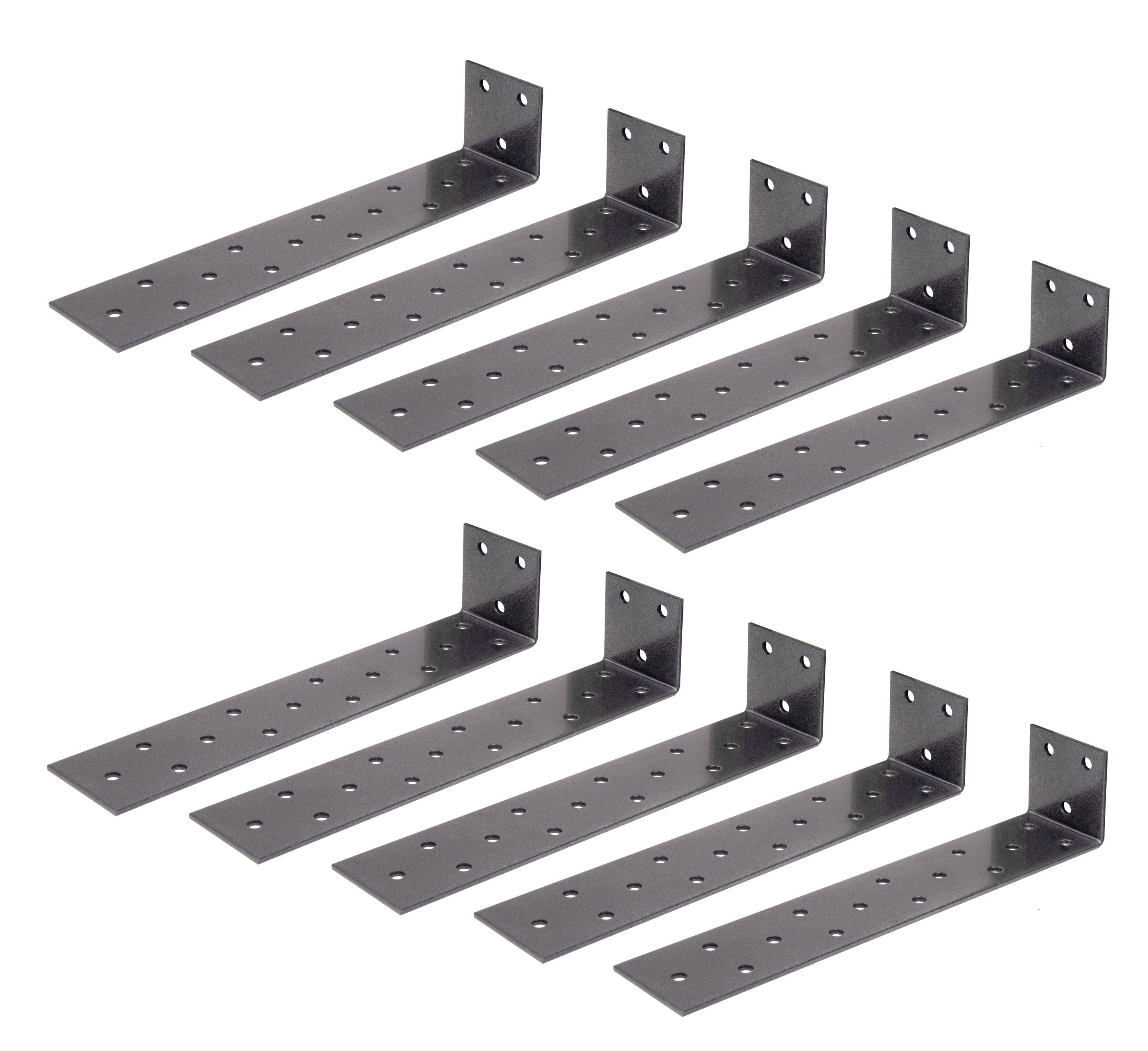 Alberts Winkelverbinder, 10x DURAVIS® Flachstahl-Betonanker Flachstahlanker Betonanker Stahlank