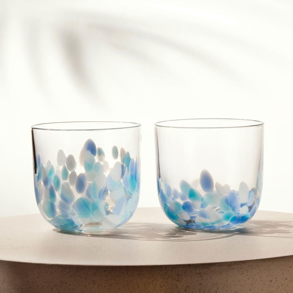 like. by Villeroy & Boch Glas Like Confetti Wasserglas 200 ml 2er Set, 2-tlg., Glas