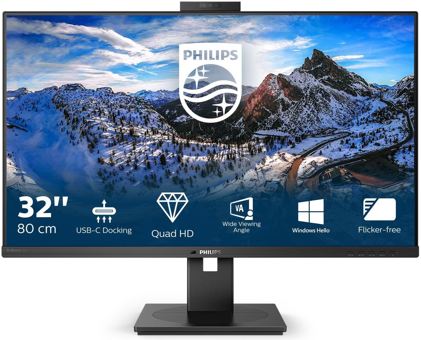 Philips Philips 326P1H LED-Monitor (2560 x 1440, 4 ms Reaktionszeit, 75 Hz, IPS Panel)
