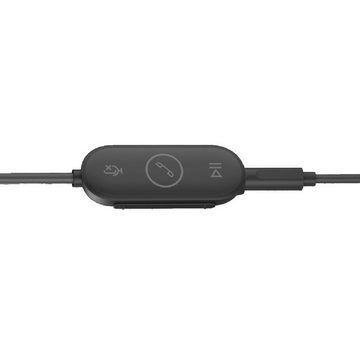 Logitech Zone Wired Earbuds In-Ear-Kopfhörer (3,5 mm, USB-C-Verbindung und USB-A-Adapter)