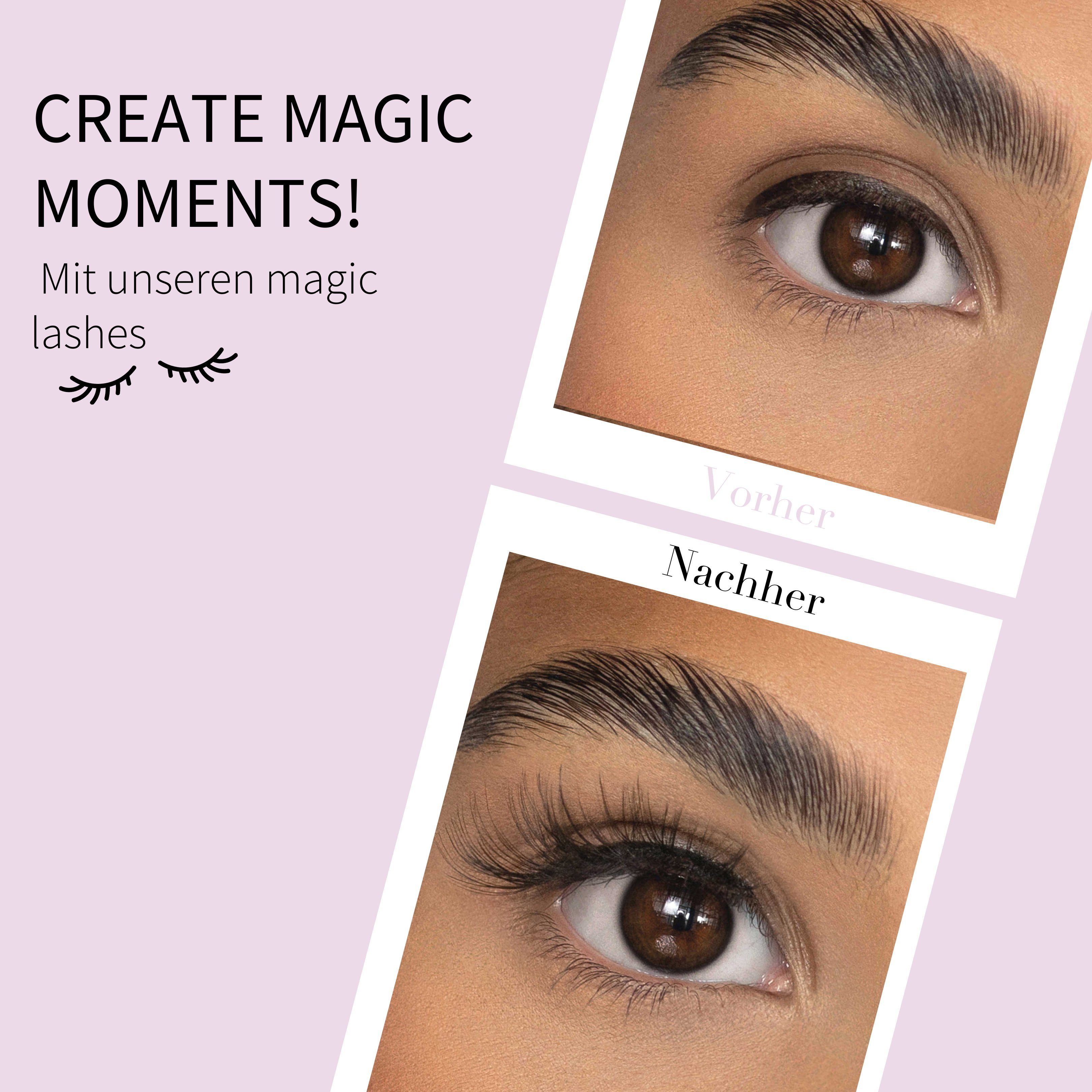 fleeky Bandwimpern Magic Lashes Wifey – natürliche Fake Lashes, Vegane Kunstwimpern mit Soft-Schwung – 20× wiederverwendbar & flexibel