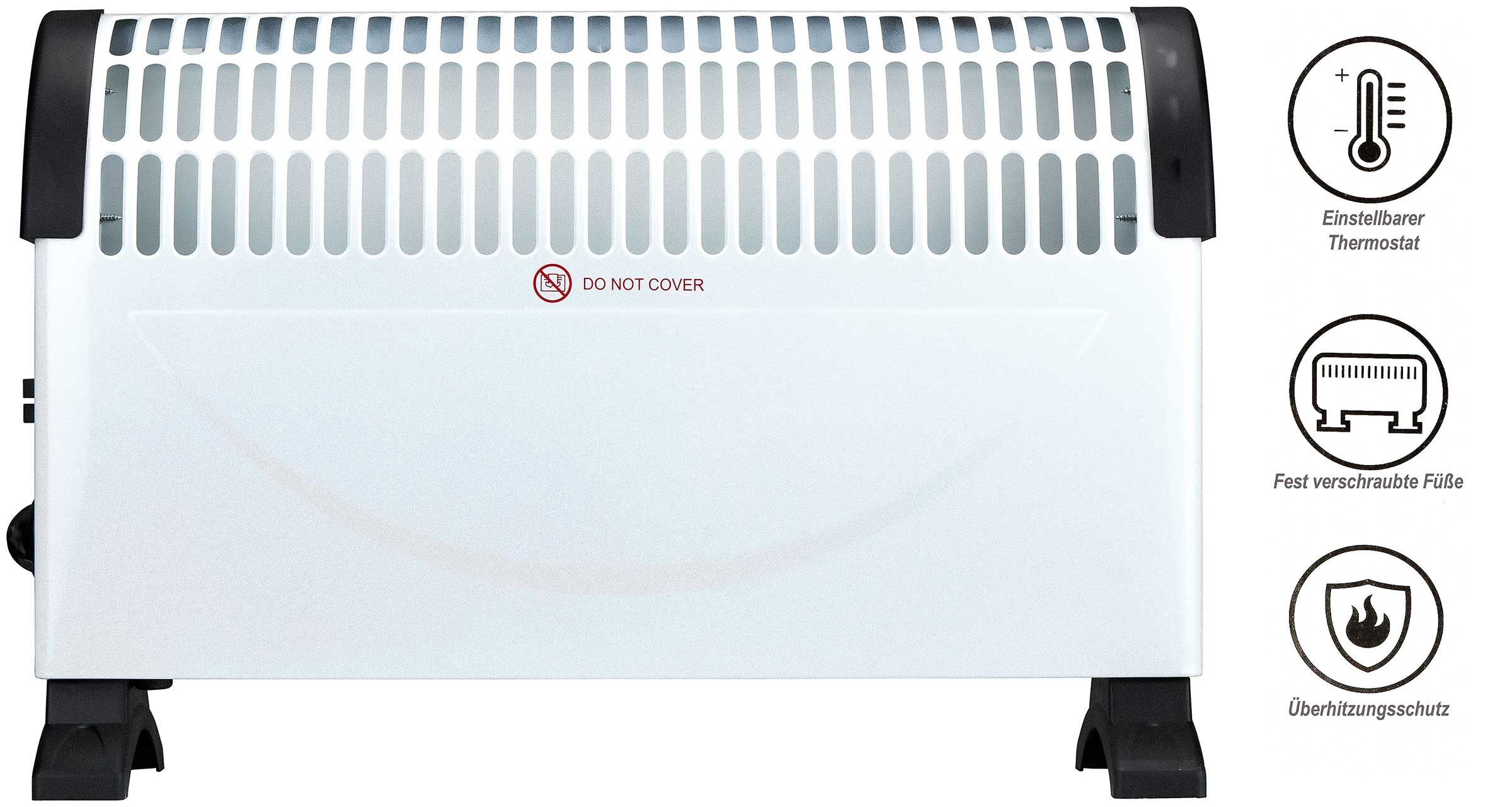 Alpina Konvektor Elektroheizung, 1500 W, Konvektorheizung, Heizgerät Elektrische Heizung