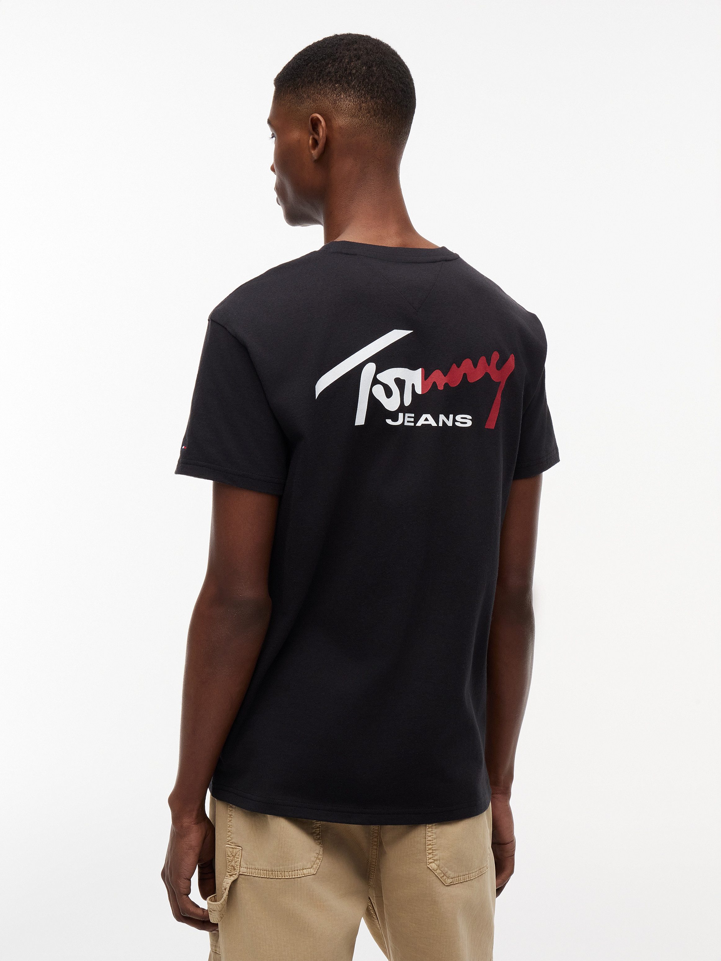 Tommy Jeans T-Shirt TJM REGULAR SIGNATURE 2PACK (Packung, 2-tlg) großer Rückenprint – Bild 3 von 5