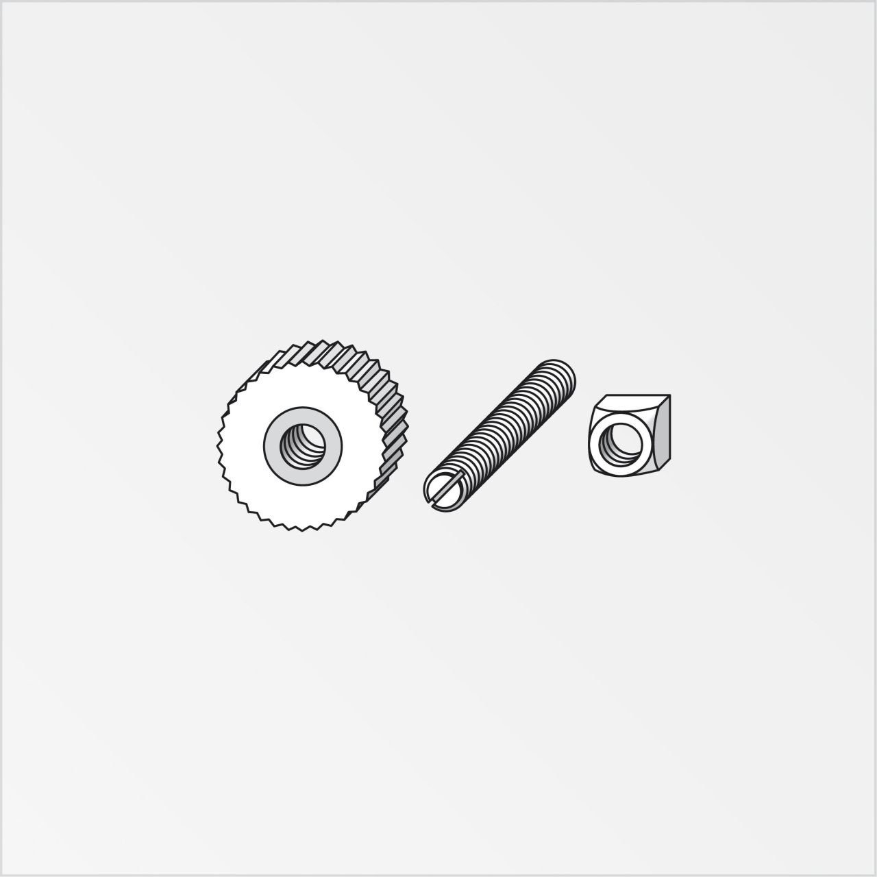 alfer Öse alfer Haken-Montage-Set M5, PVC (Kunststoff) glatt