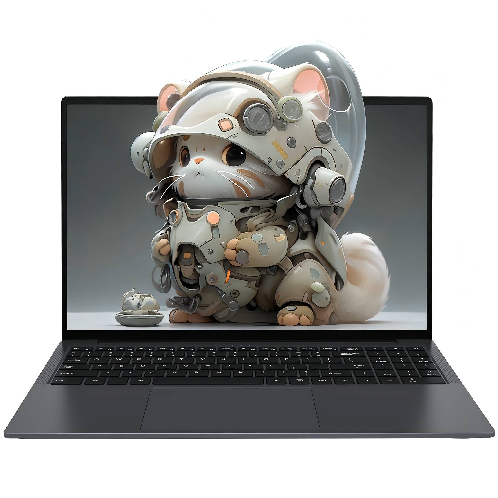 Auusda T160R Laptop, AMD 3250U, 16 Zoll, 1920 x 1080 Pixel Notebook (AMD 3250U 1, 512 GB SSD, Fingerabdruck-Entsperrbereich, hintergrundbeleuchtete Tastatur)