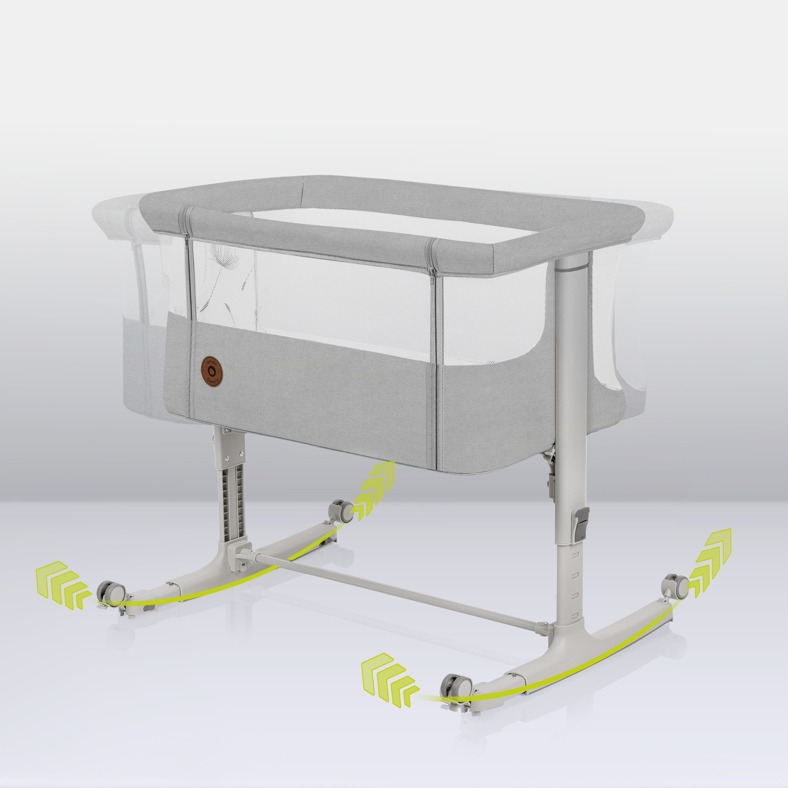 lionelo Baby-Reisebett AURORA, 3-in-1: Beistellbett, Babywiege, freistehend günstig online kaufen