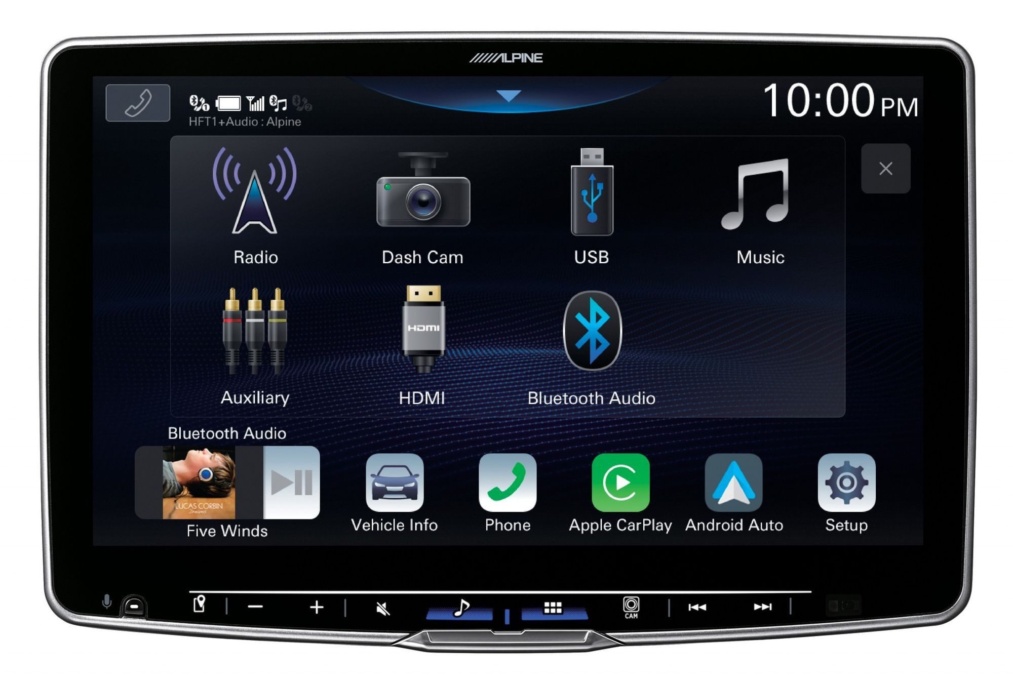 ALPINE ILX-F115D Halo 11 11 Zoll Media Autoradio mit DAB+ Autoradio (RDS, AM/FM Radio, Animiertes Display, Freisprecheinrichtung, 1 DIN)