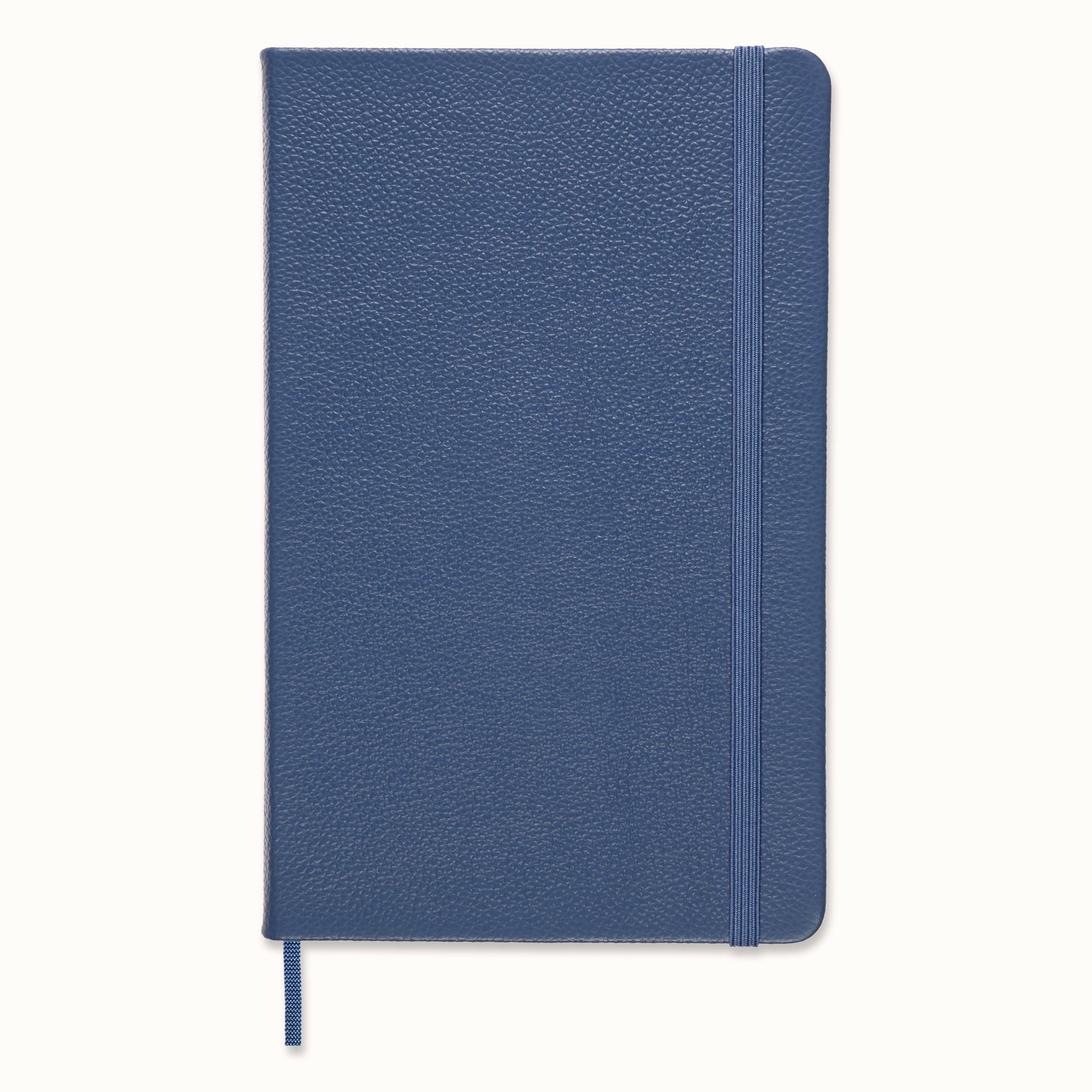 (13x21) - - - Liniert Groß Blau MOLESKINE Notizbuch, Ledereinband Vergissmeinnicht Fester