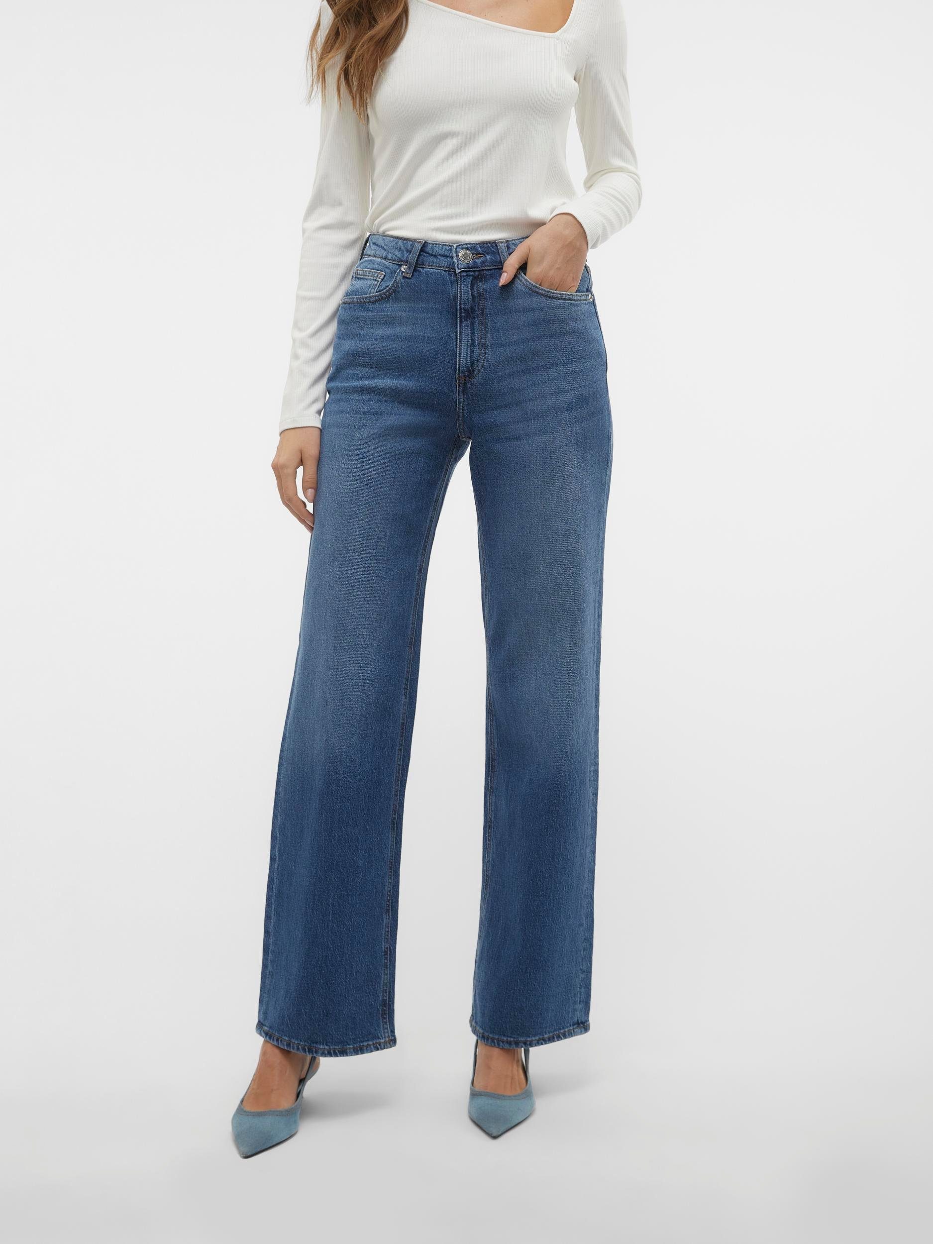 High-waist-Jeans VMTESSA HR WIDE JEANS RA380 GA NOOS