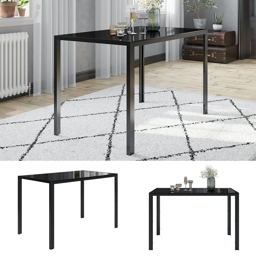 Vicco Esstisch Grand, Schwarz, 120 x 75 cm günstig online kaufen