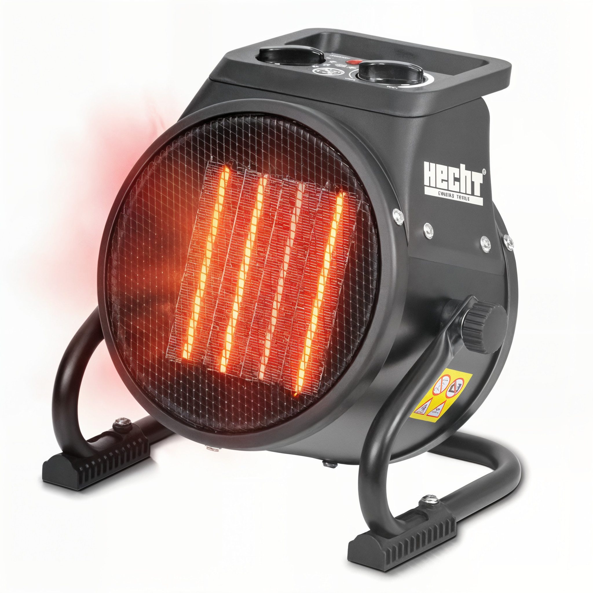 Hecht Keramikheizlüfter Heizgerät Heizung 3542 & 3543, 2000 W, 3 Stufen, Tragegriff, Überhitzungsschutz