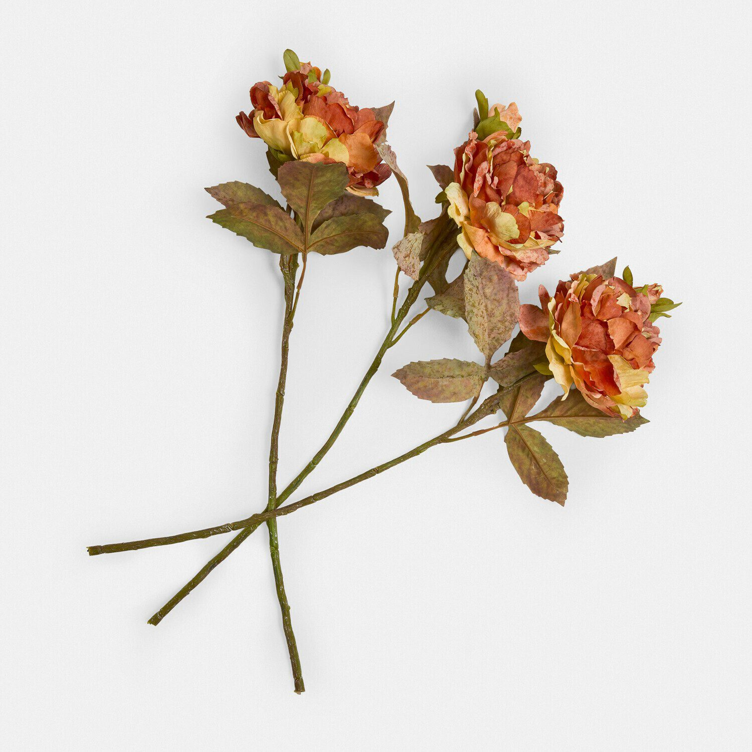 Kunstblume Kunstblume 3er Set Ambrayelle orange/grün, Mirabeau, Höhe 63.0 cm