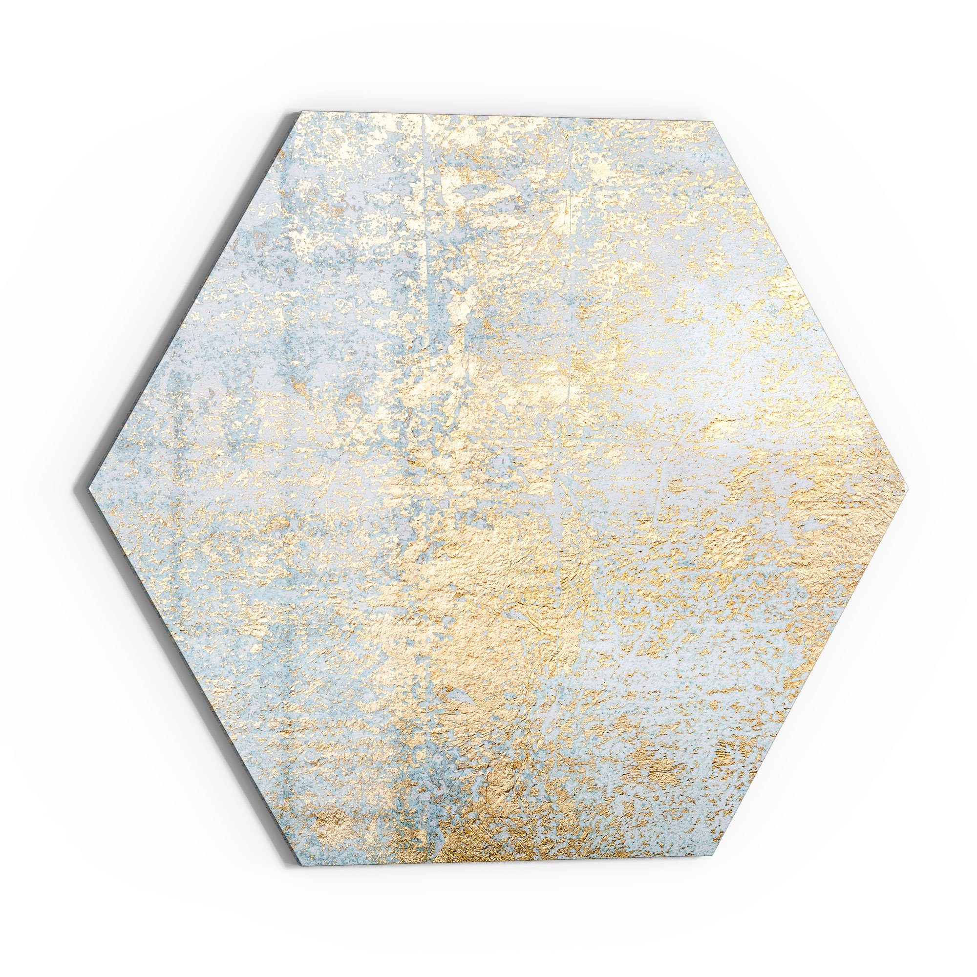 DEQORI Magnettafel 'Wand mit Gold-Struktur', Whiteboard Pinnwand beschreibbar