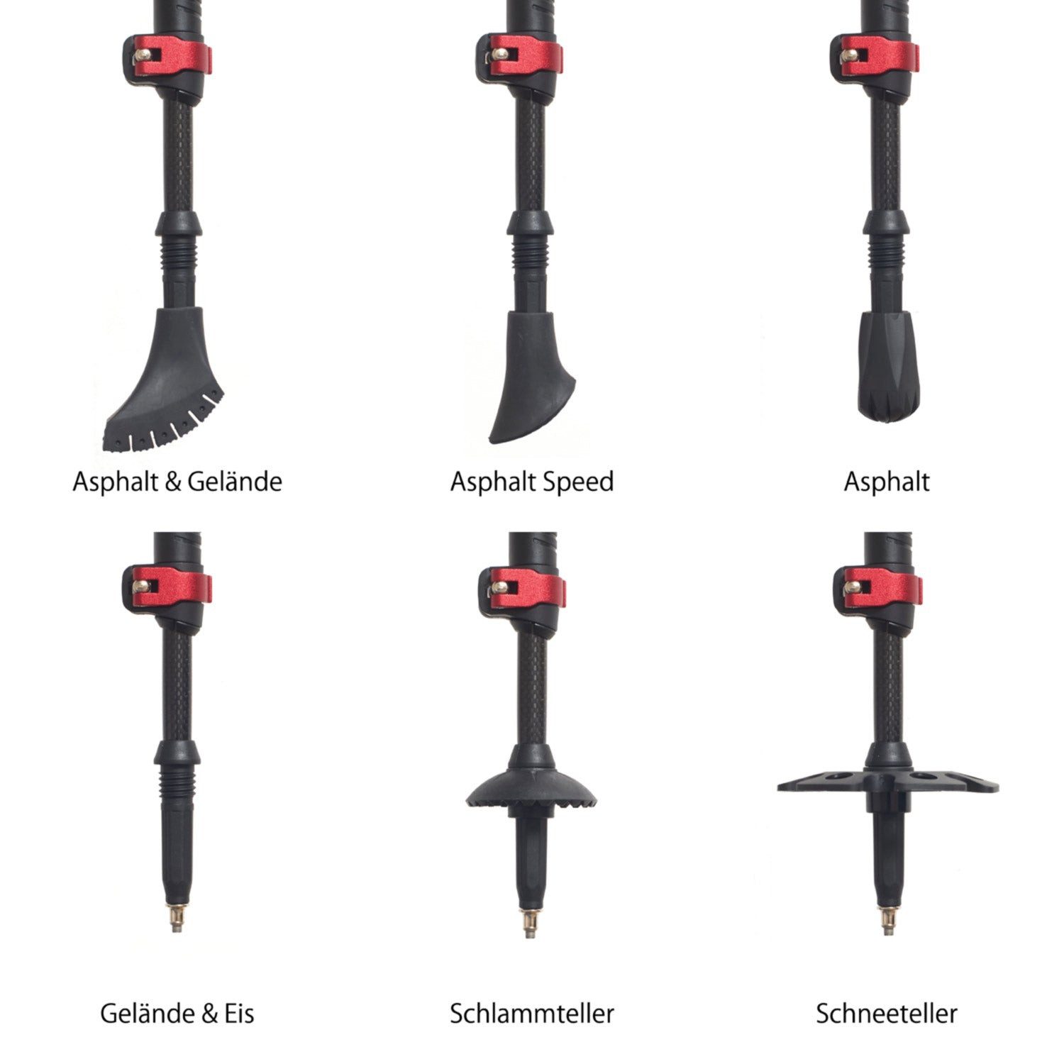 Steinwood Nordic-Walking-Stöcke 100% Carbon verstellbar mit Teleskop und Klemmverschluss mit extra Gu…
