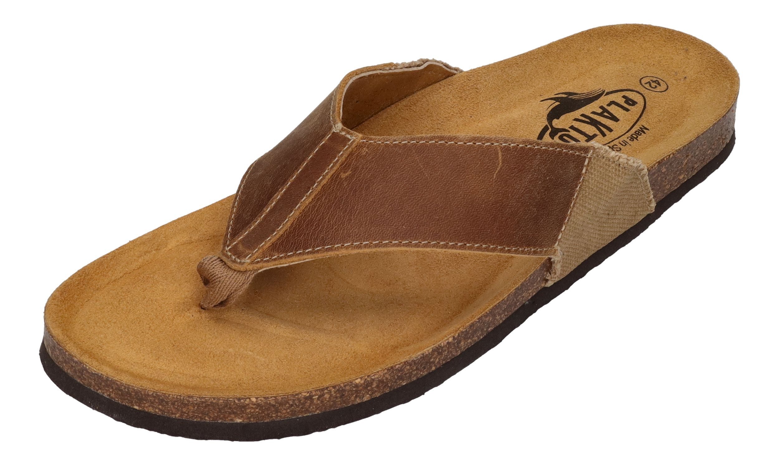 Plakton Borneo Zehentrenner Beige günstig online kaufen