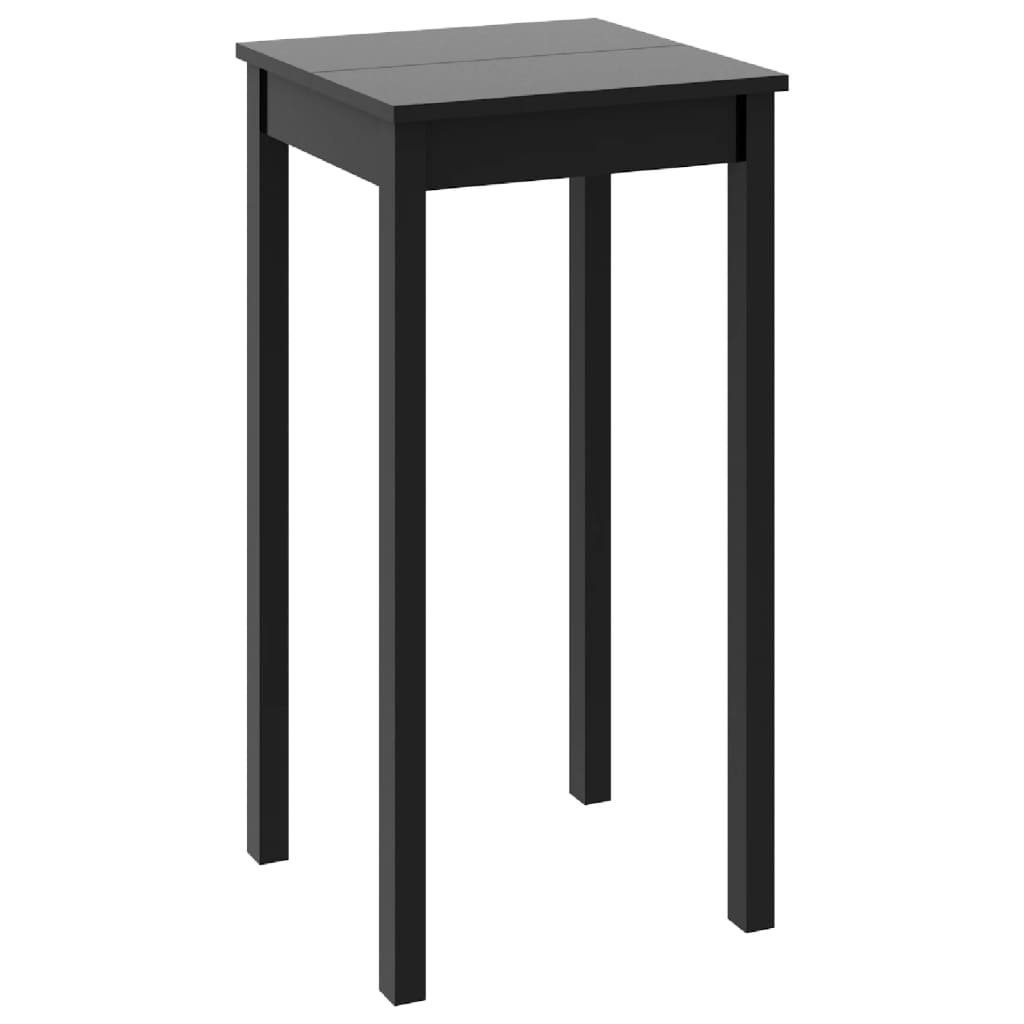 furnicato Stehtisch Bartisch MDF Schwarz 55x55x107 günstig online kaufen