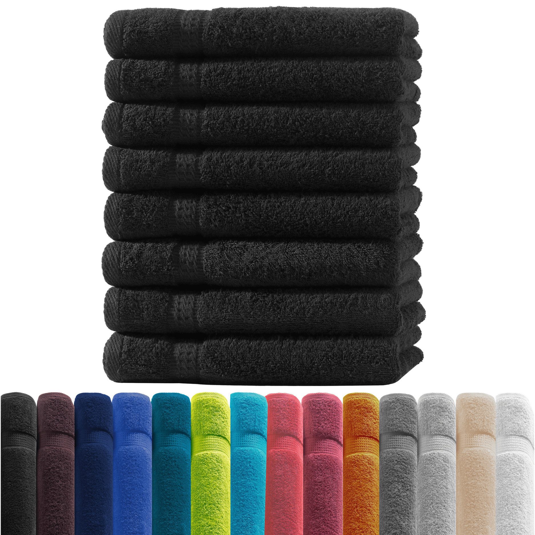 Zestri Handtücher COMFORT Handtücherset aus Baumwolle, saugstark weich, Frottee, Gästehandtuch 8er-Set, Duschtuch Saunahandtuch Gästehandtücher Badetuch Handtücher Set