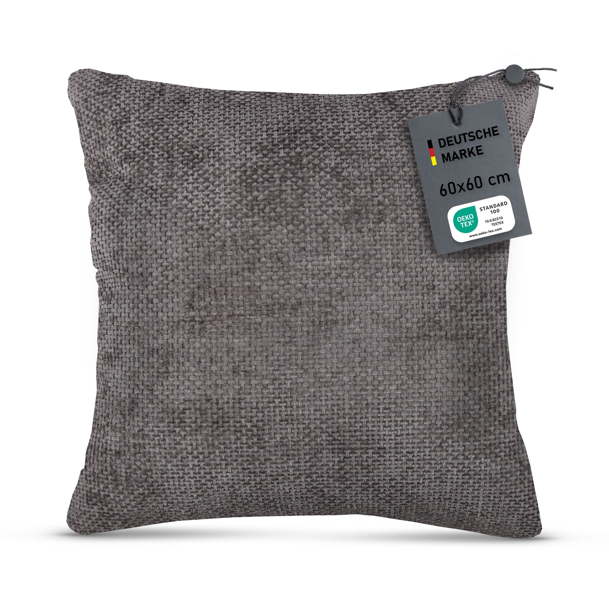 Bestlivings Kissenhüllen Chenille Cross, 60x60cm, verdeckter Reißverschluss günstig online kaufen