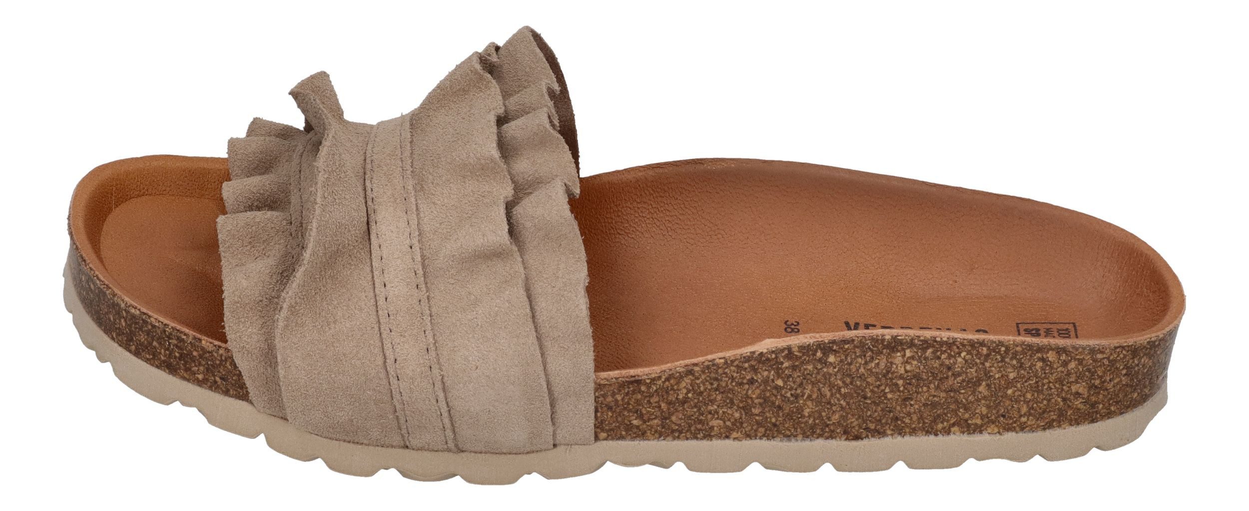 VERBENAS ROCIO serraje volante Pantolette Piedra günstig online kaufen