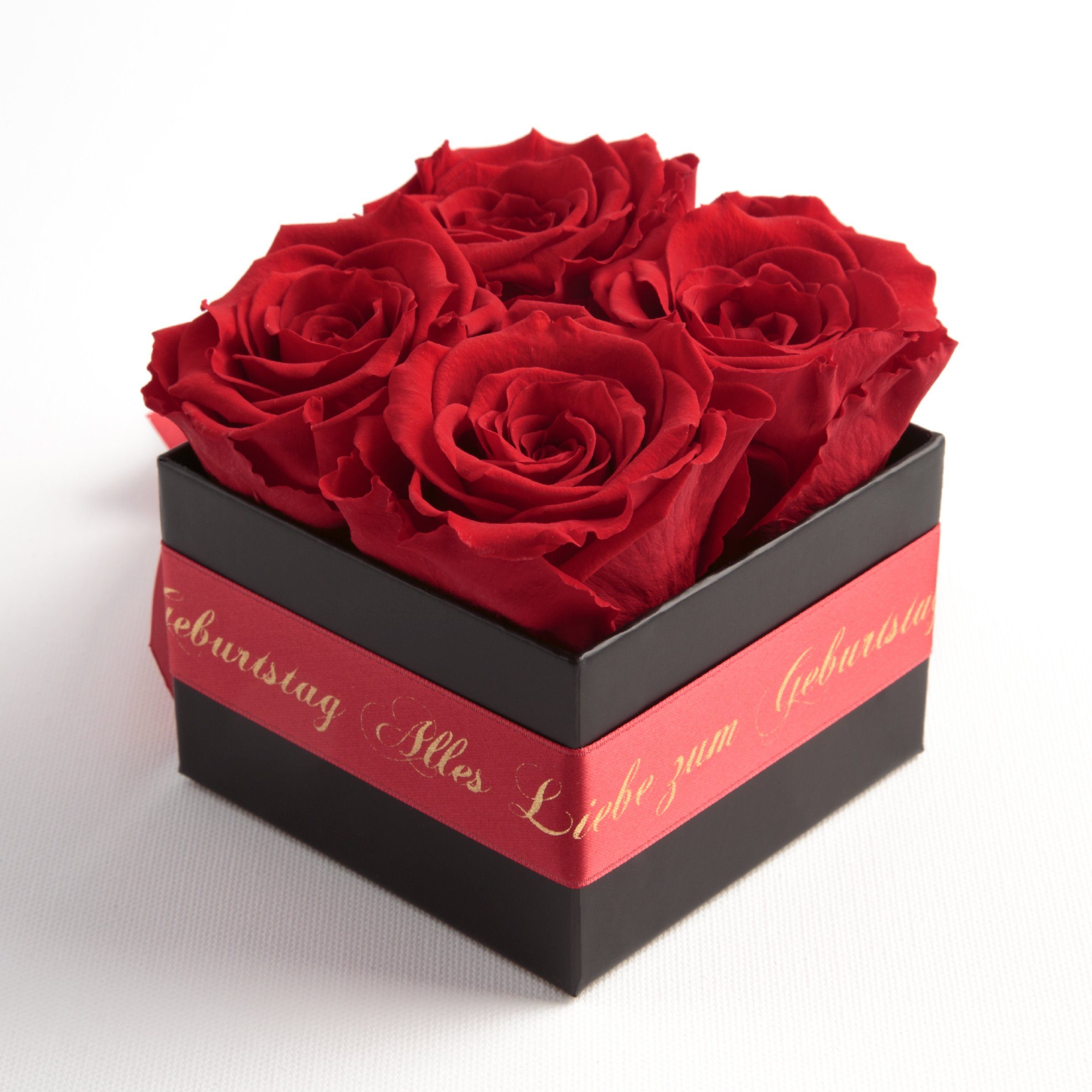 SCHULZ Geschenk Geburtstag Liebe Rot zum Rosen Dekoobjekt Rosenbox echte Heidelberg ROSEMARIE Echte St), Rosen Alles für (1 Frauen konservierte