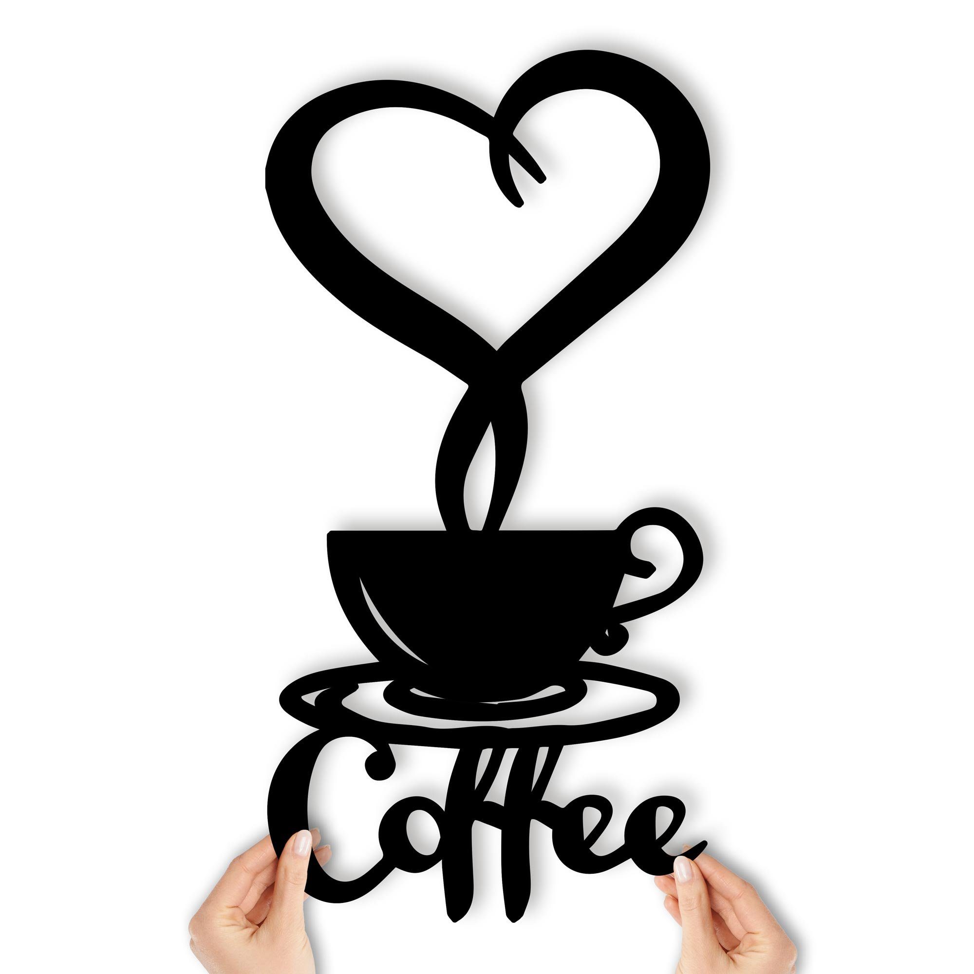 Namofactur 3D-Wandtattoo Kaffee Deko Geschenke - Coffee Wanddeko Holz Wandt günstig online kaufen