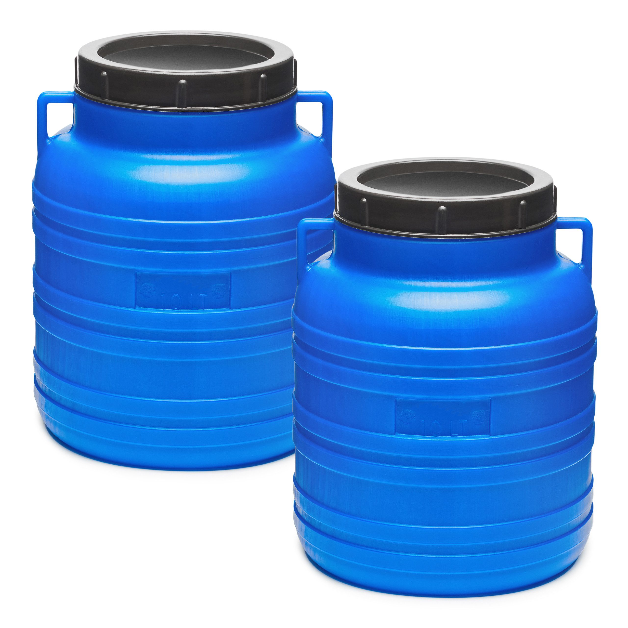 Garronda Regentonne Set 10 Liter Futtertonne BPA-frei Universalfass mit Deckel GD-0120, 10 l, (2-tlg), BPA-Frei
