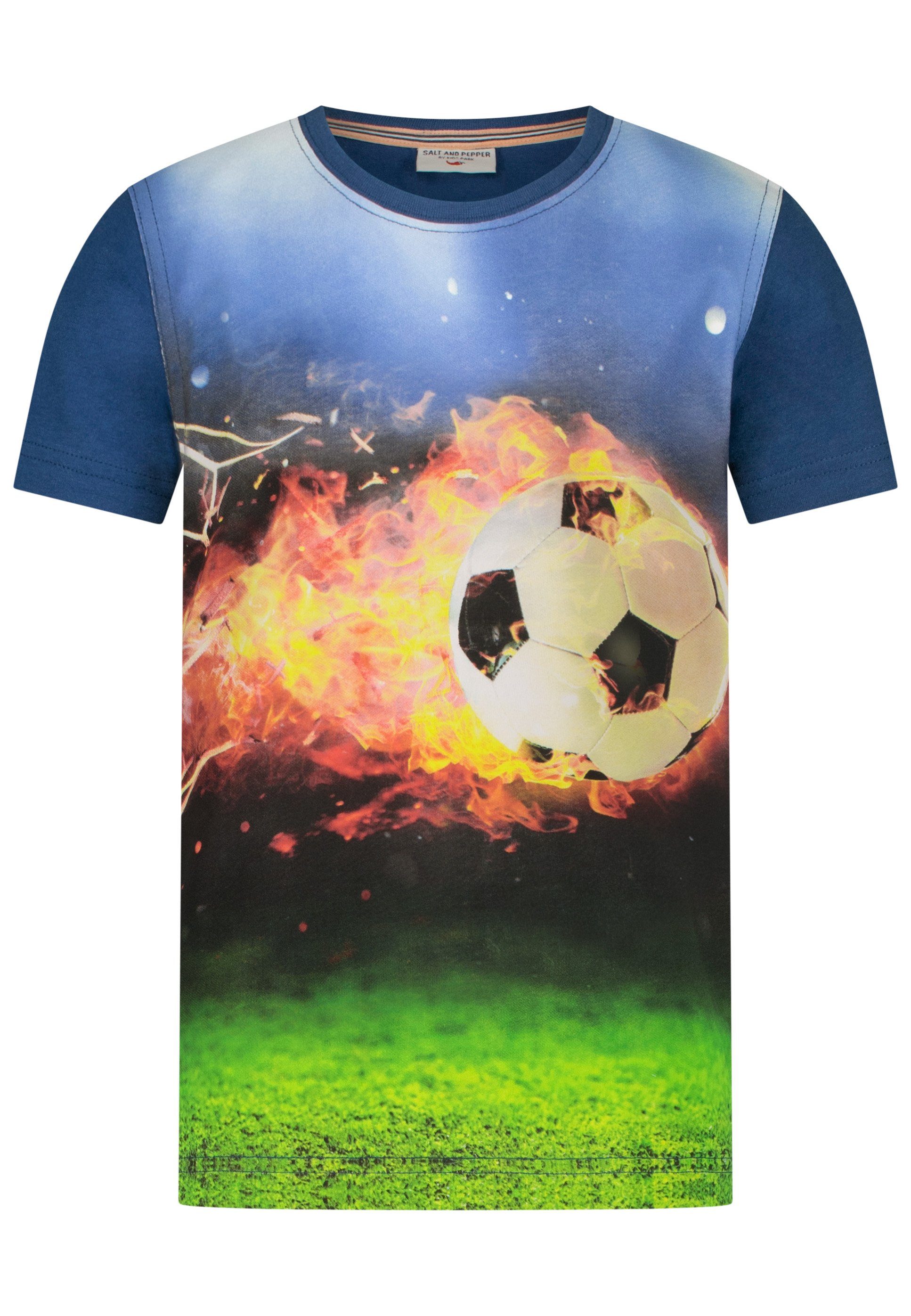 Fußballmotiv T-Shirt tollem (2-tlg) Torjäger mit AND PEPPER SALT