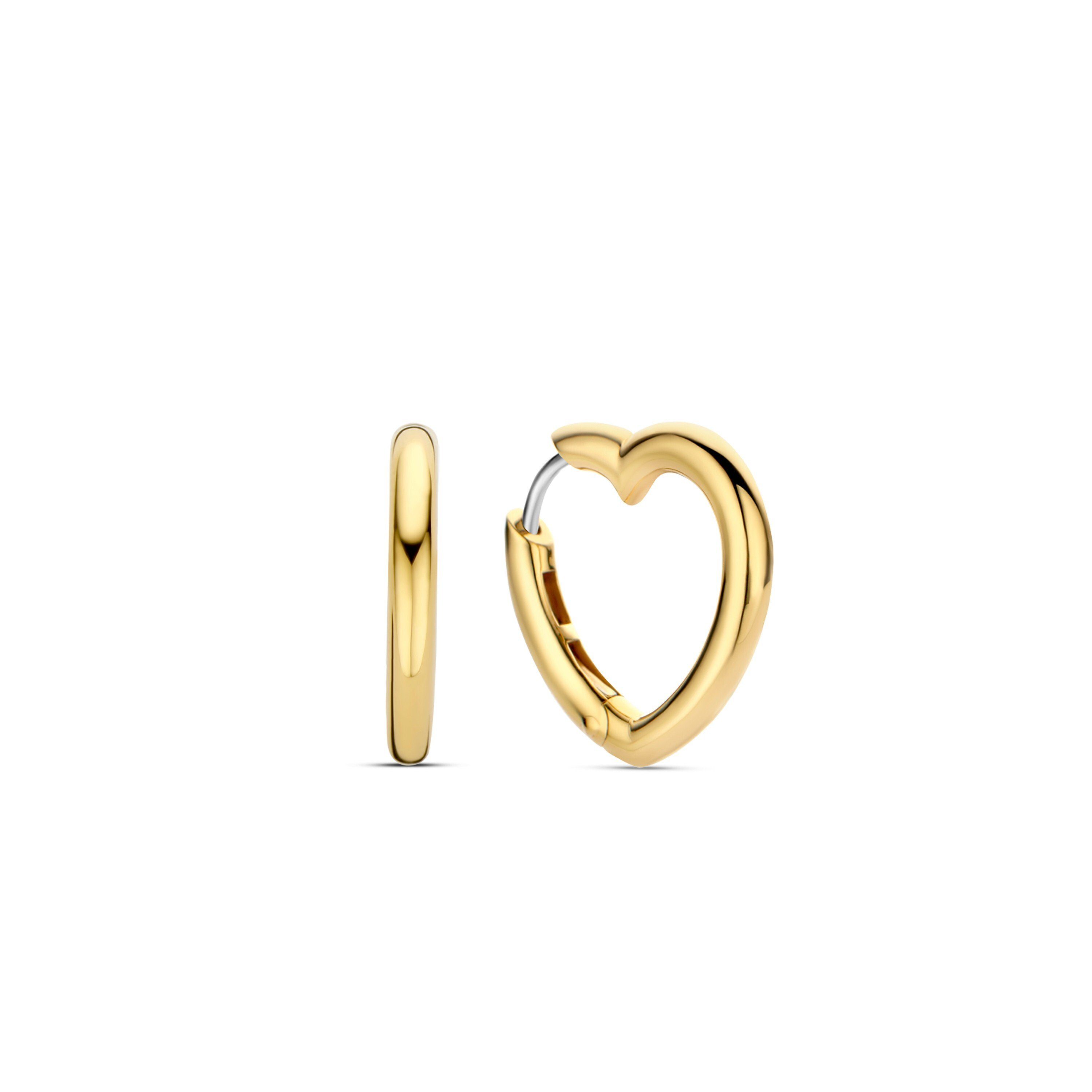 Paar Ohrstecker The Heart Creole 925er Sterlingsilber