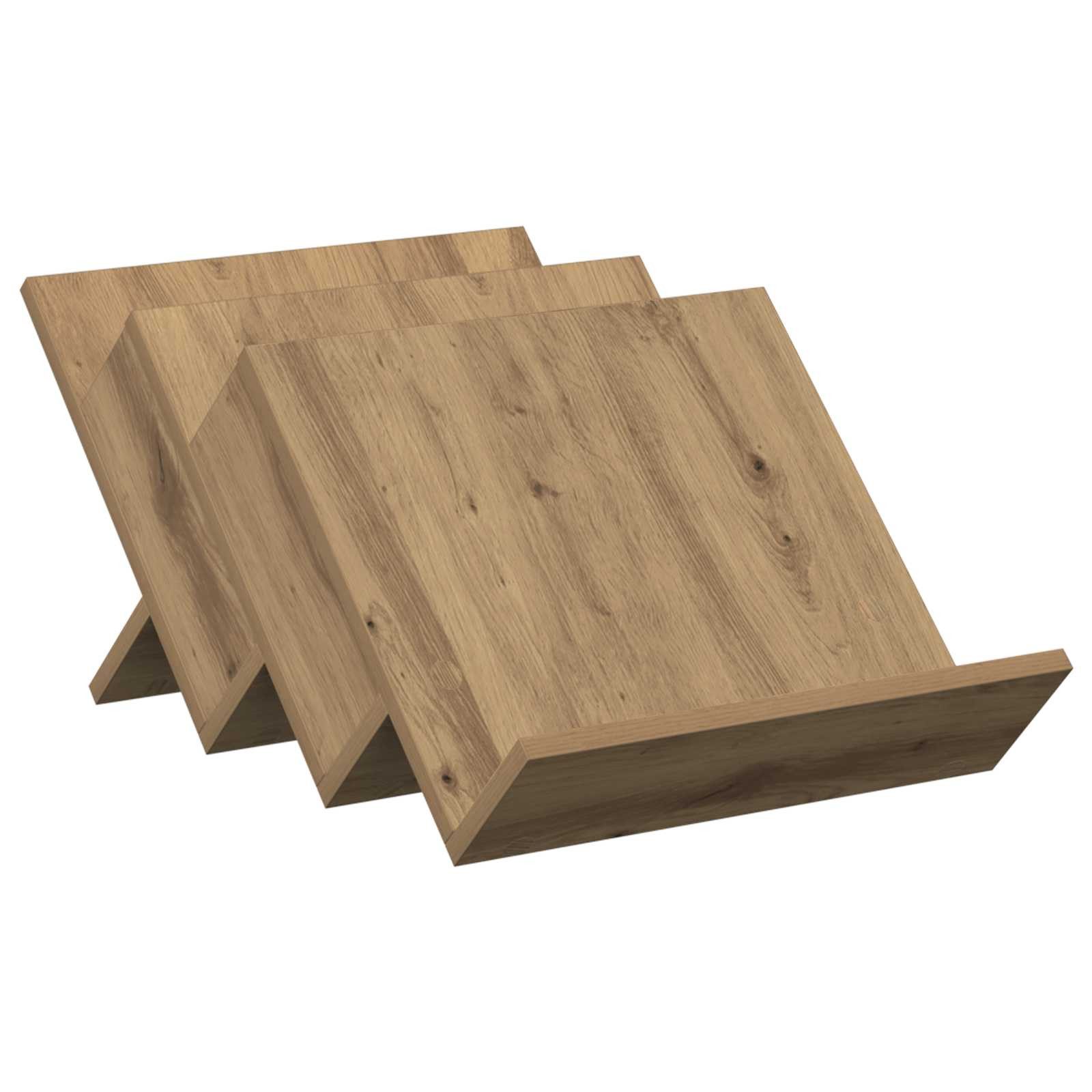 vidaXL Zeitungsständer Magazinregal Artisan-Eiche 53 x 40 x 28,5 cm Holzwerkstoff (1 St)
