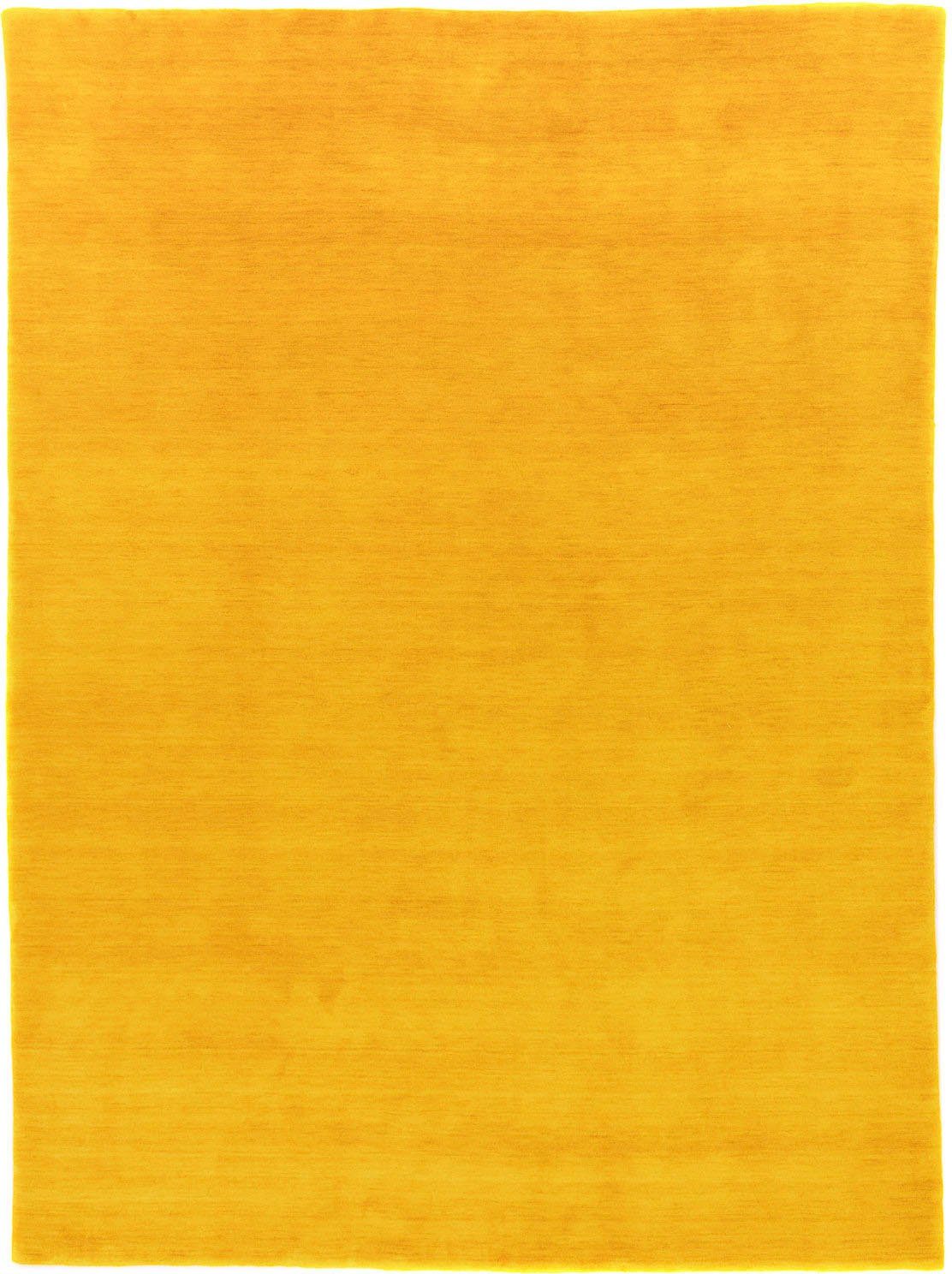 goldfarben TEPPSTAR, rechteckig, 15 Schurwolle, reine uni, Höhe: LORIBAFT Wohnzimmer mm, Wollteppich morgenland,
