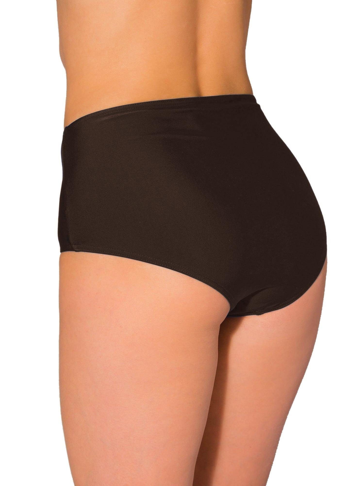 Aquarti Bikini-Hose Aquarti Damen Bikinihose Bikini-Slip mit Hohem Bund – Bild 3 von 5