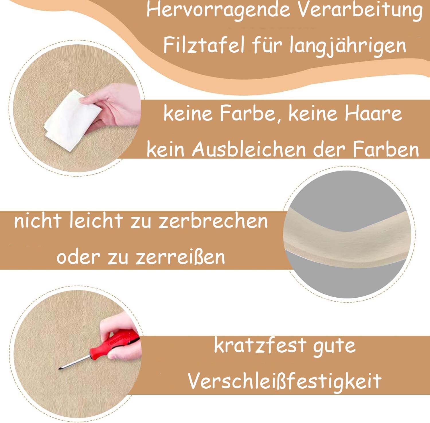 Diwzbyn Pinnwand Filz Pinnwand Selbstklebend Faltbare Fototafel Memotafeln