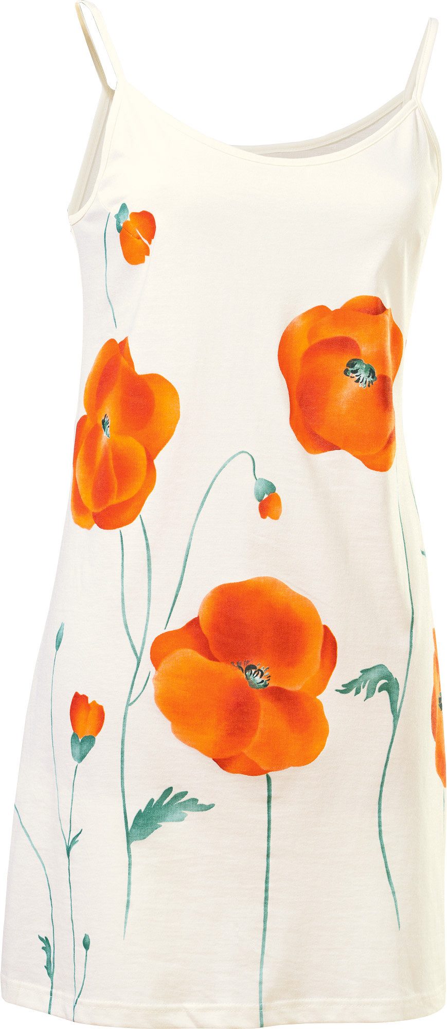 Erwin Müller Nachthemd Damen-Nachthemd Single-Jersey Blumen