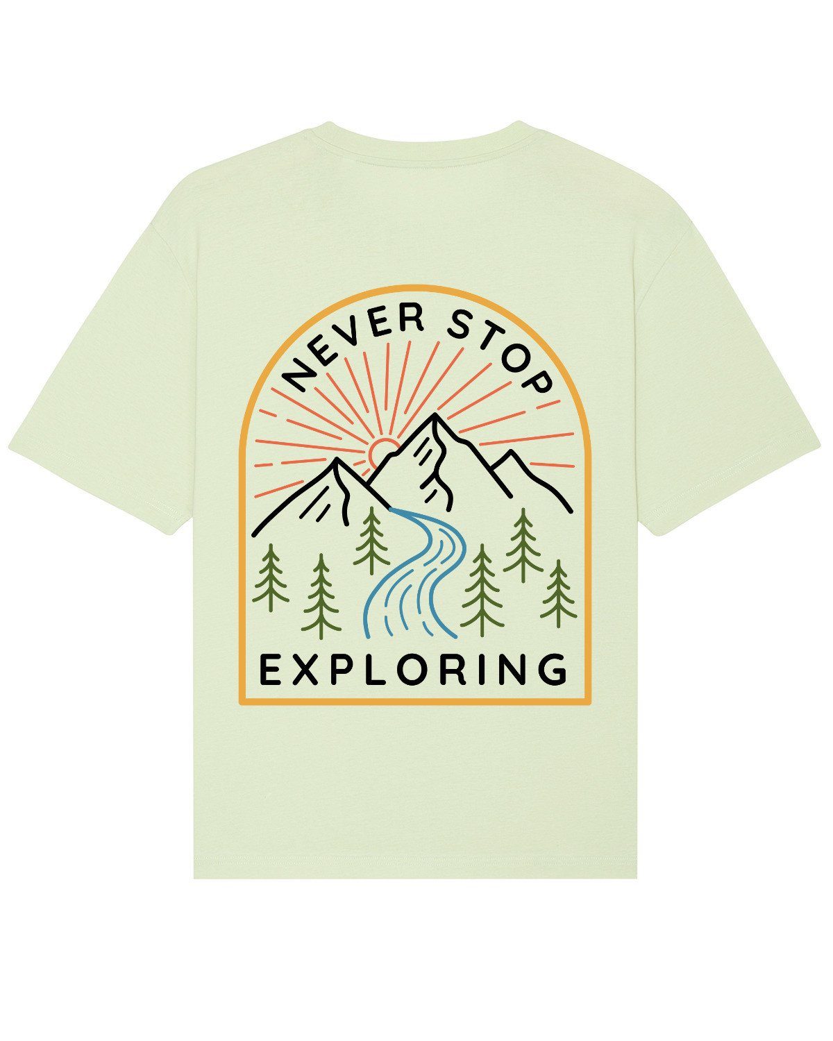 Herren Shirts wat Apparel Print-Shirt Never stop exploring (1-tlg)