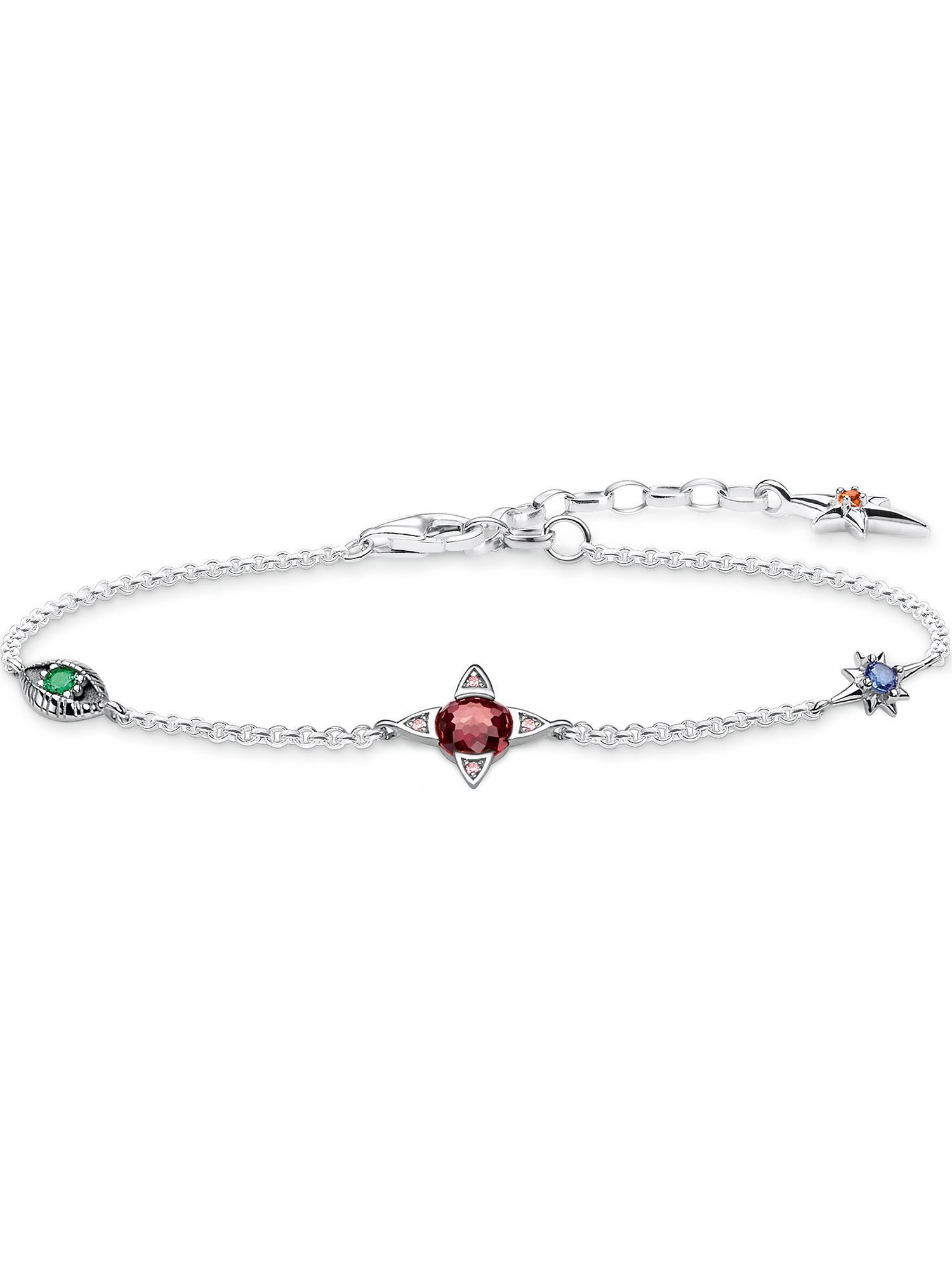 THOMAS SABO Silberarmband Thomas Sabo Damen-Armband 925er Silber Glasstein